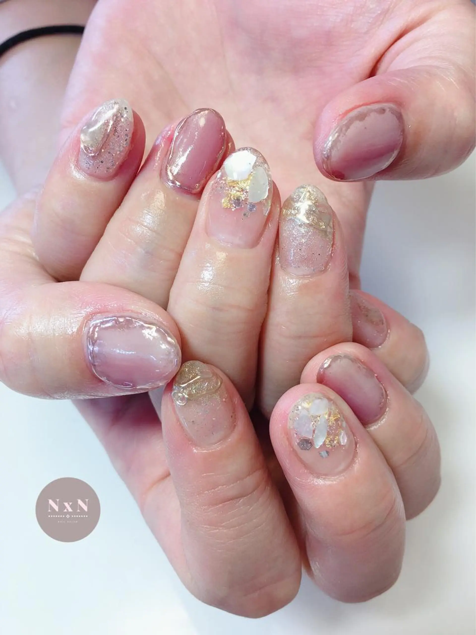 ネイル ジェルネイル ニュアンスネイル ぷっくりネイル nail salon N×Nのネイルデザイン