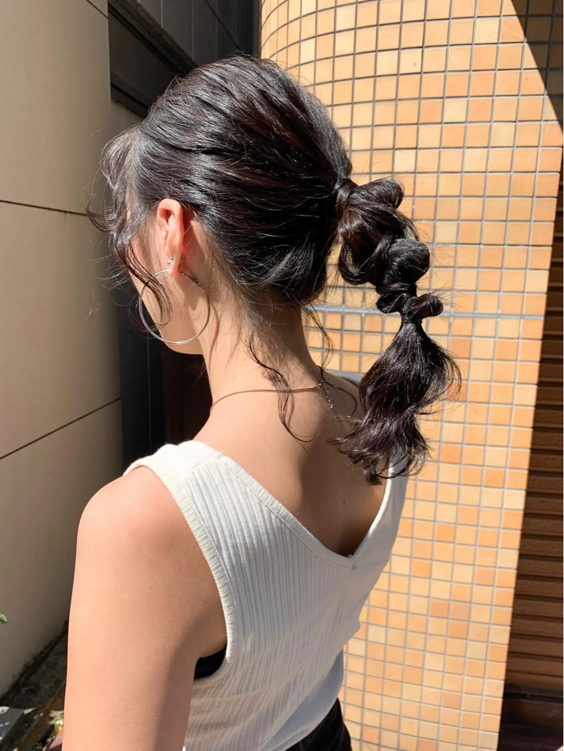 セミロング ヘアアレンジ 杉村 未来のヘアスタイル