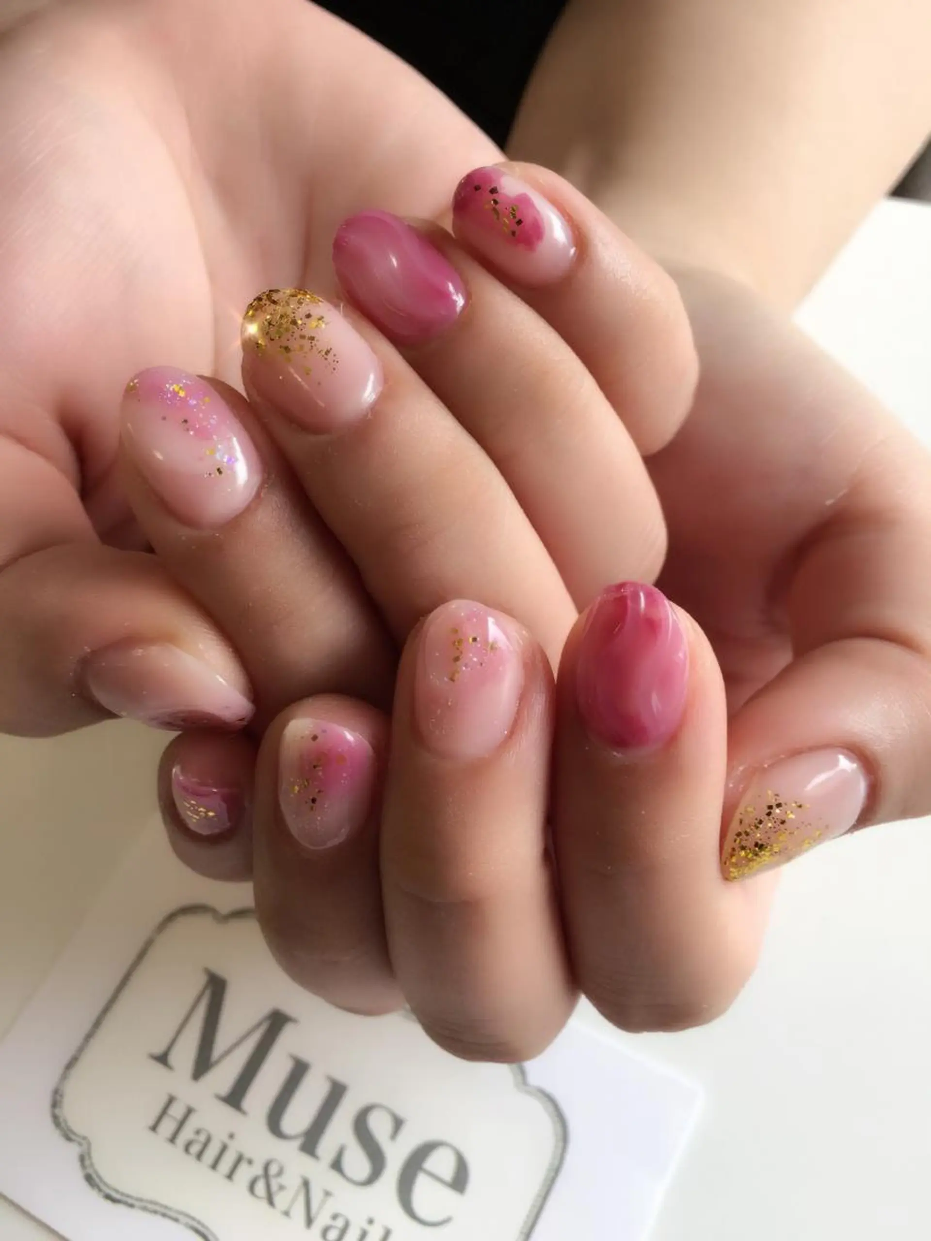 ネイル ニュアンスネイル 隠れ家一戸建て金町 HIROMI 葛飾区のネイルデザイン