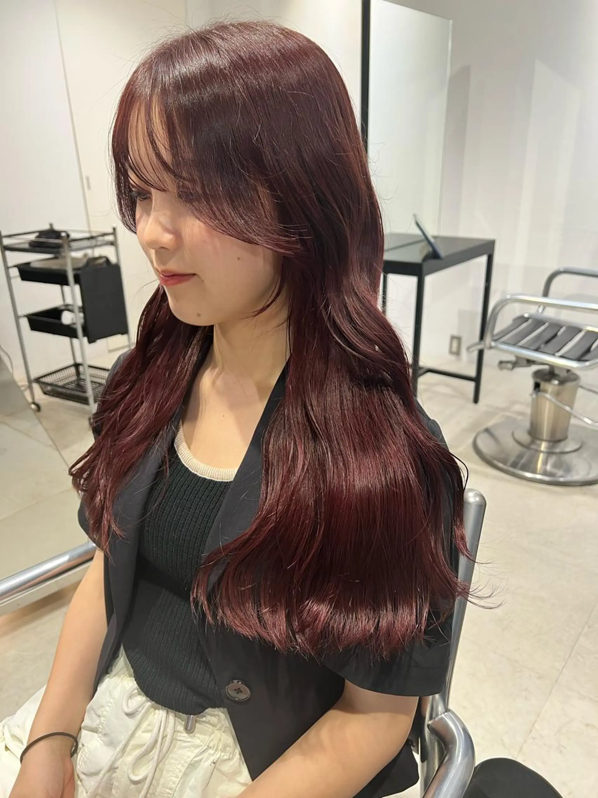 ロング カラー カット ヘアカラー レイヤー/透明感 カラー🌿KANTAのヘアスタイル