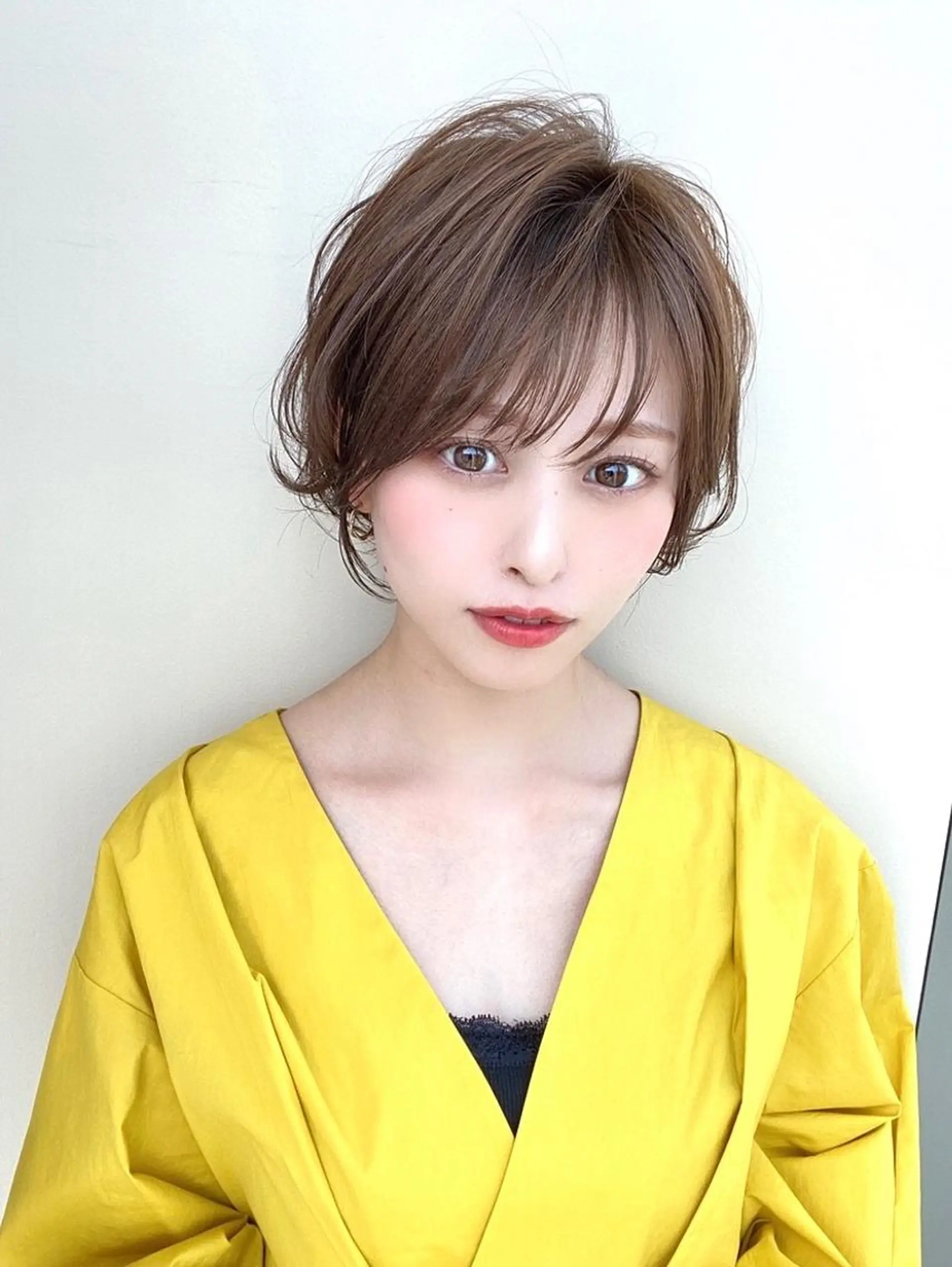 ショート カラー ショートボブ ボブ ショートヘア 小顔カット 伊奈 航平のヘアスタイル