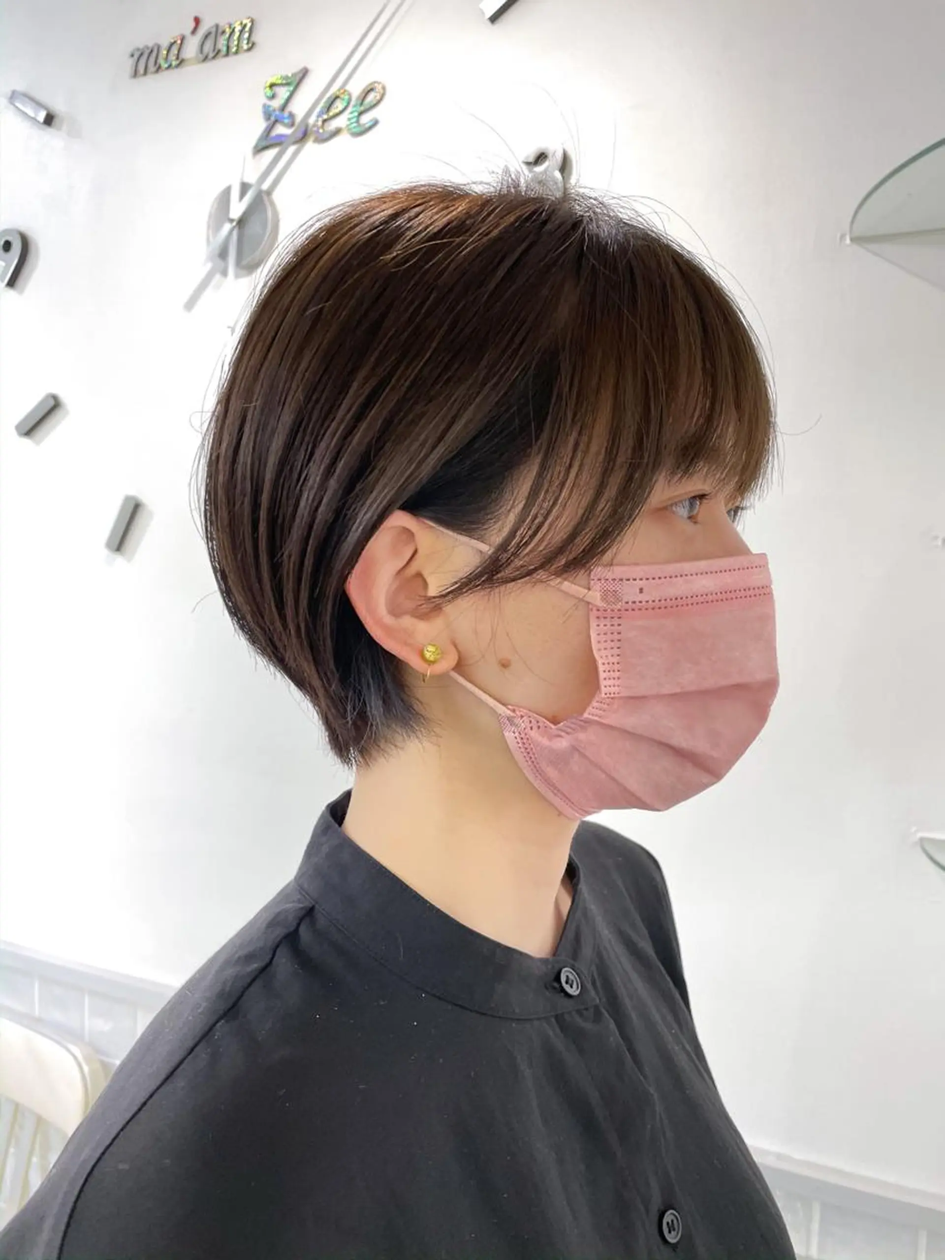 ショート カラー ブルーカラー miyu 美髪縮毛矯正𓂃꙳⋆のヘアスタイル