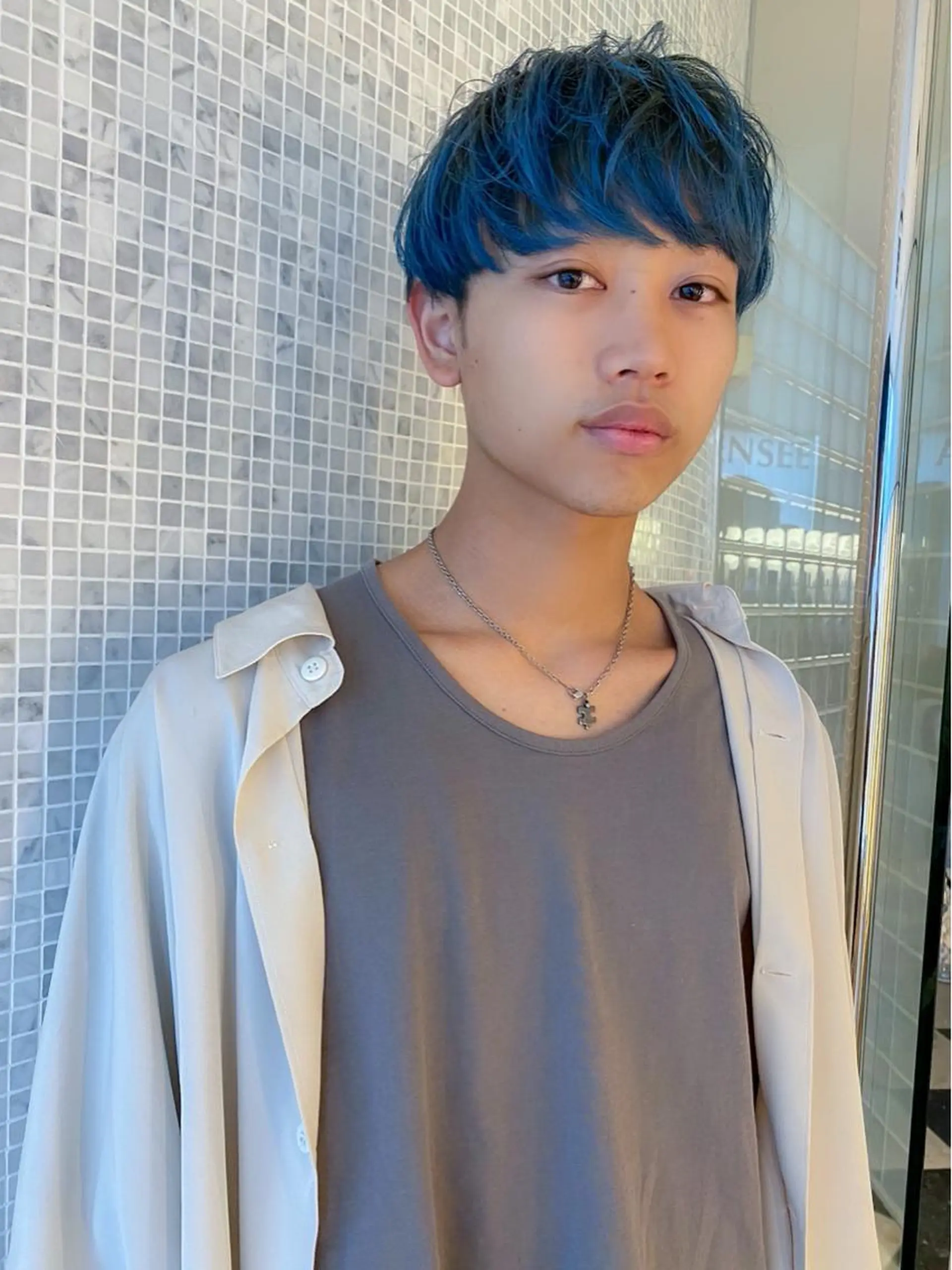 ショート カラー メンズ カット ヘアカラー 栄/矢場町 三井太朗のヘアスタイル