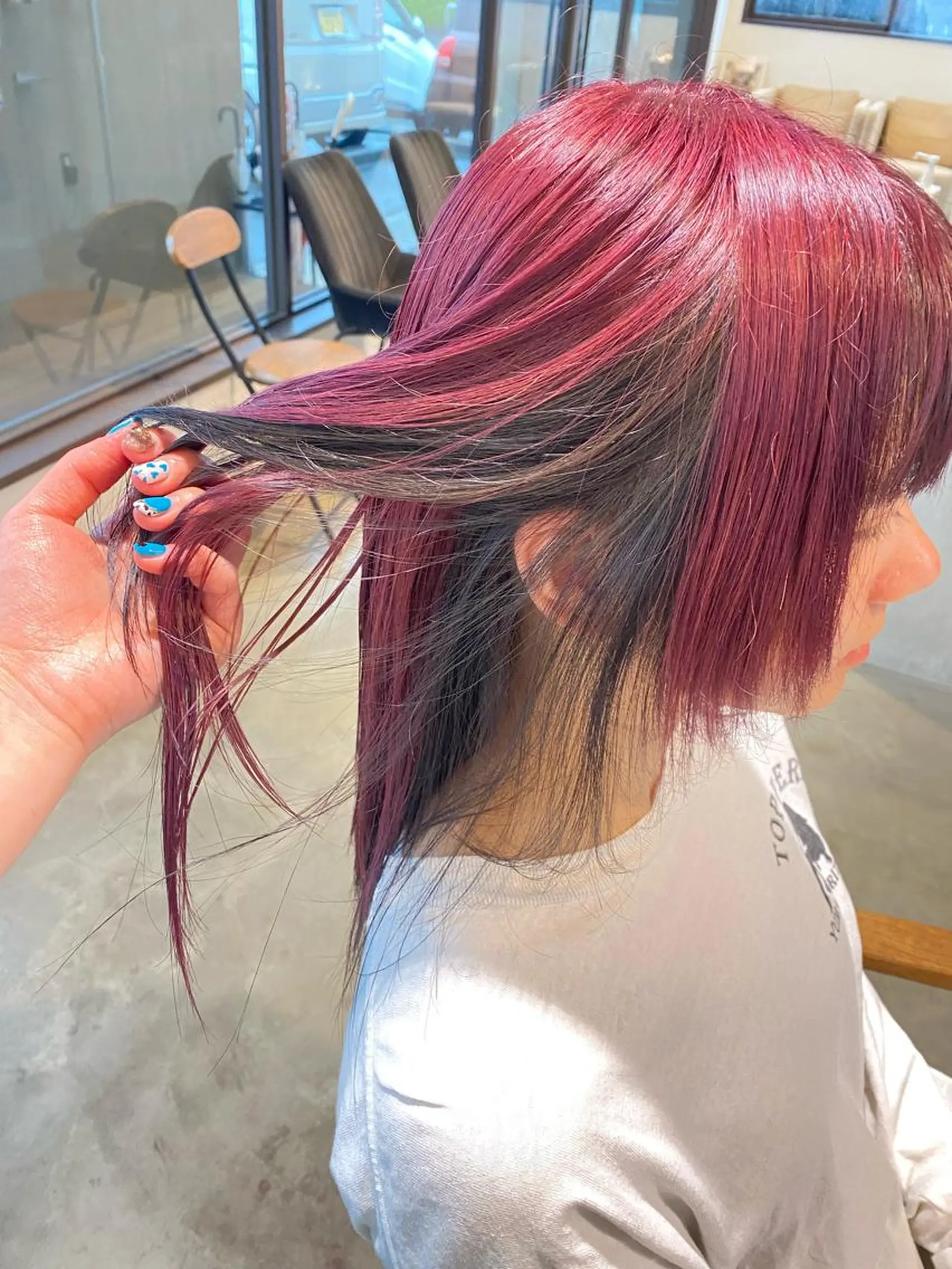 カラー ブリーチ くろだ まみのヘアスタイル