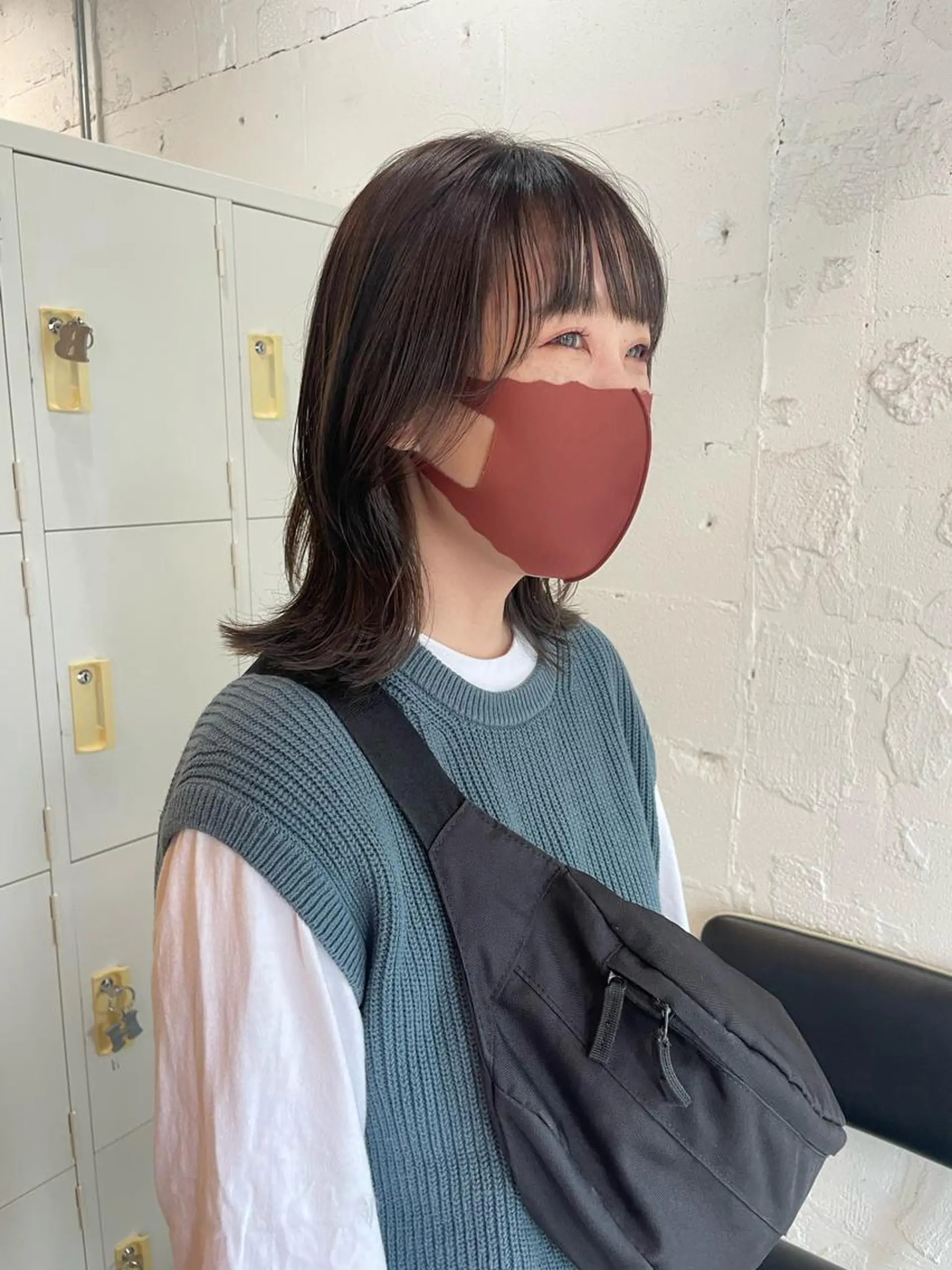 ミディアム カラー ヘアアレンジ satsuki 暖色・ブラウンカラーのヘアスタイル