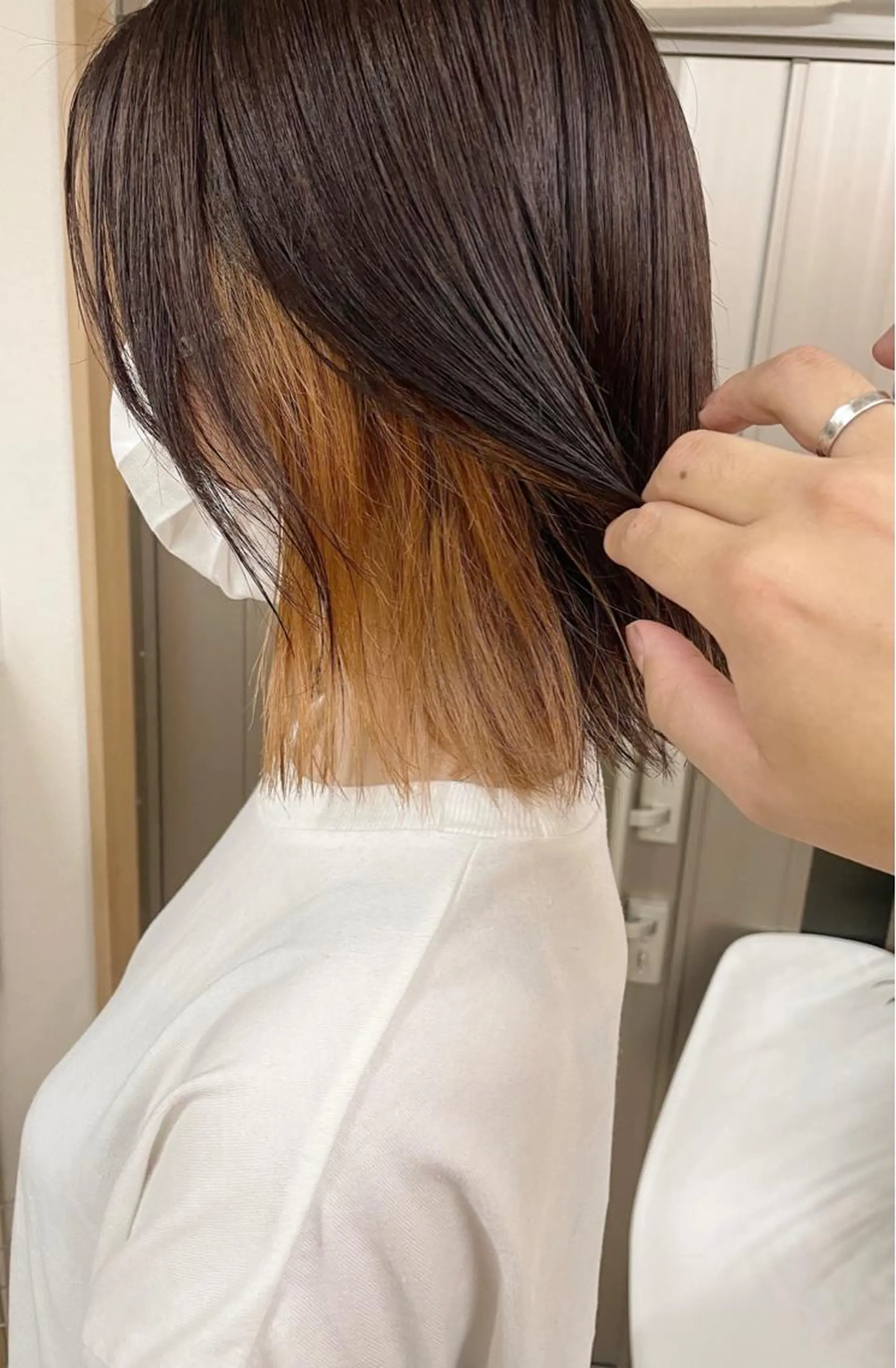 ショート カラー ケアブリーチ /髪質 改善/古橋圭史郎のヘアスタイル