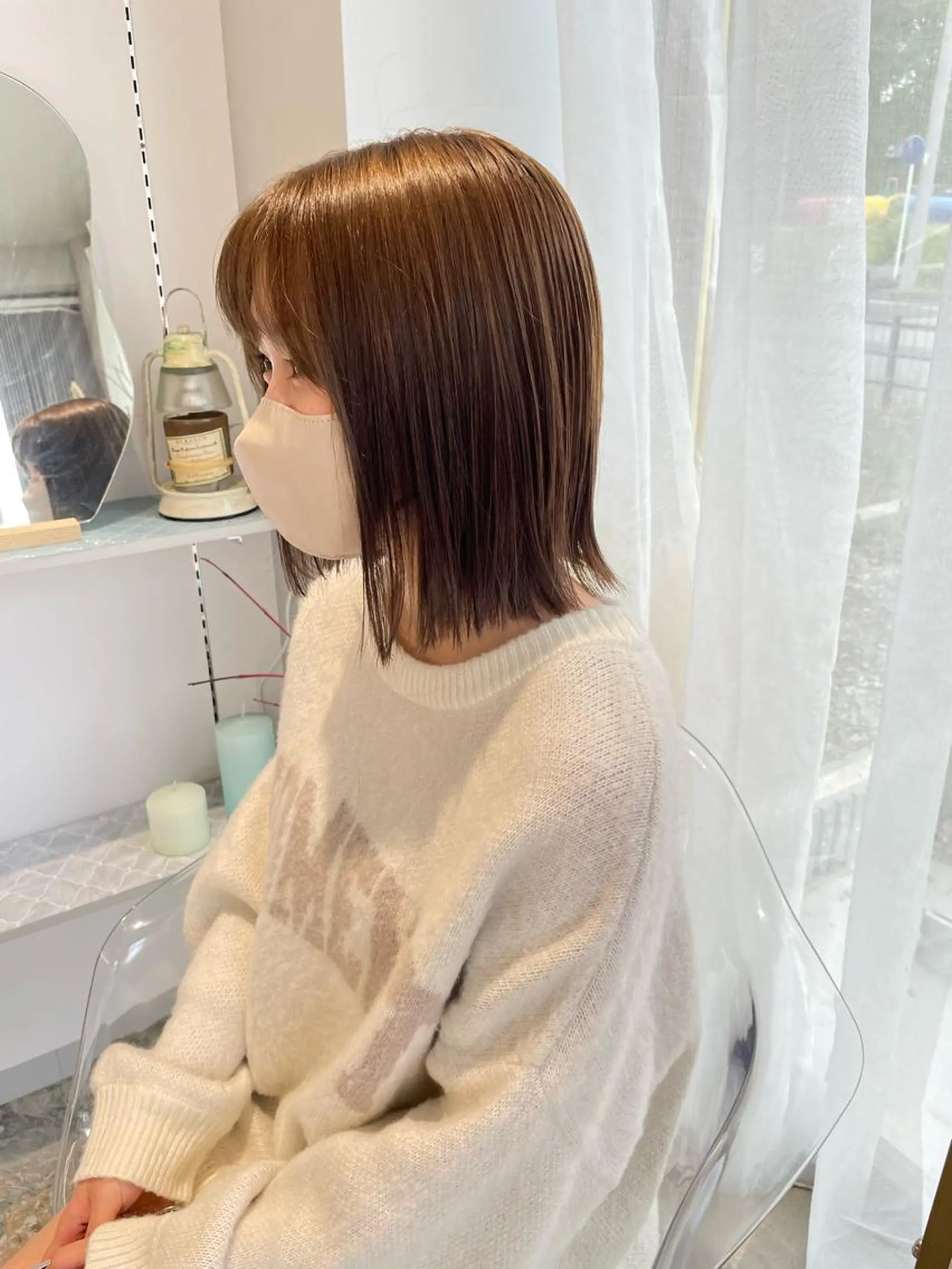 ミディアム カラー ベージュカラー INCE HAIR 梅田　阪口のヘアスタイル