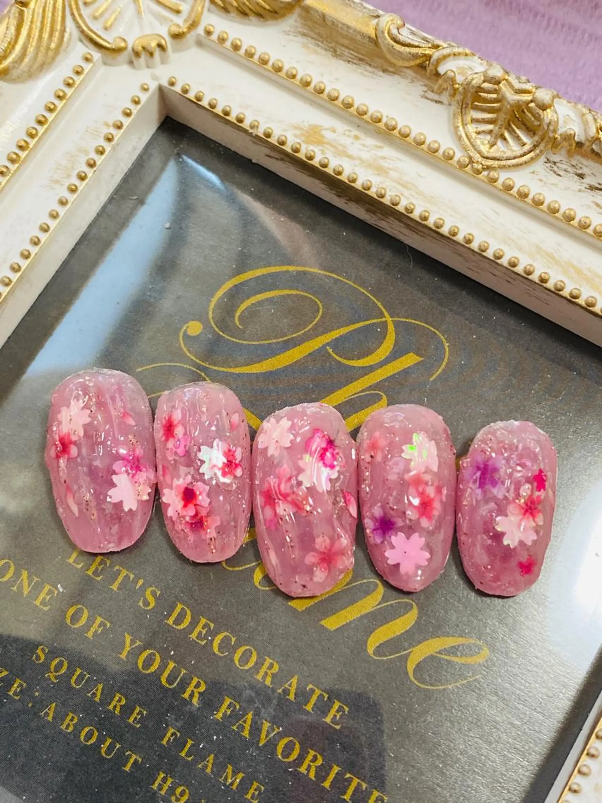 ネイル 桜ネイル 春ネイル 自宅ネイルサロン ♦️nuance♦️のネイルデザイン