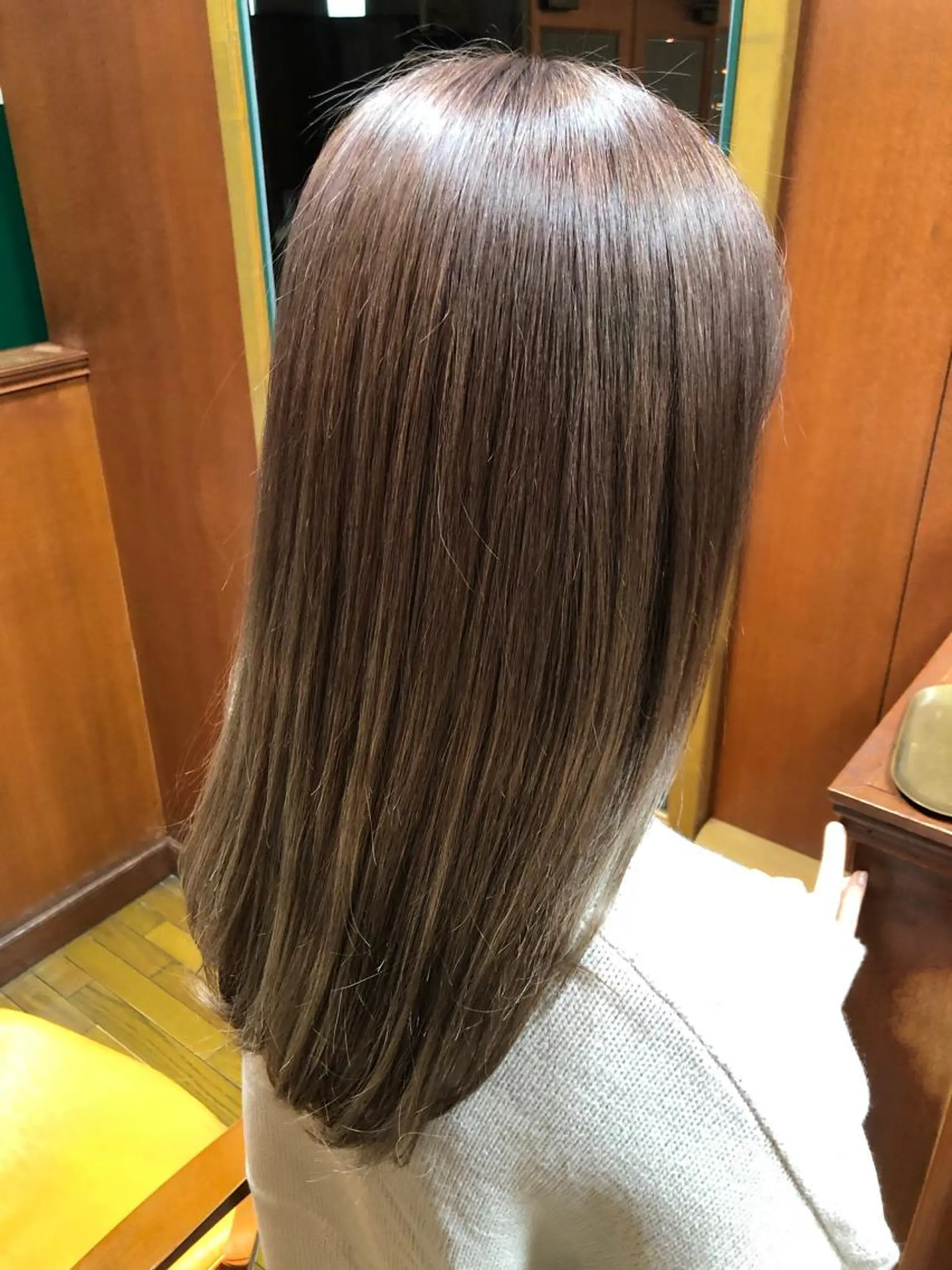 ロング カラー ブラウンカラー ハイトーンカラー ピンクカラー ピンクブラウン ボブ カット トリートメント hair＆make SENSE所属・伴 香織のヘアスタイル