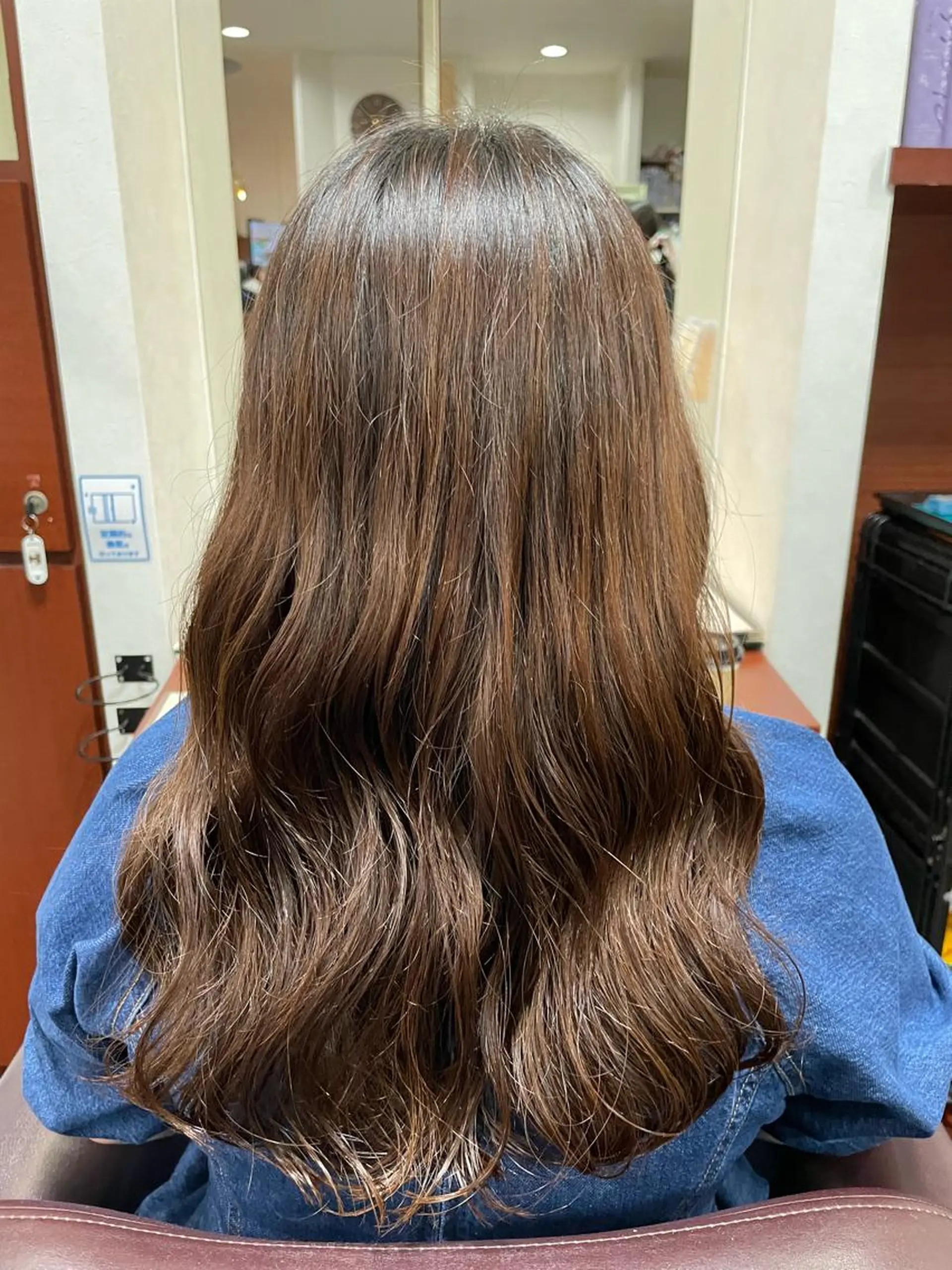 ロング パーマ 韓国風ヘア 💎韓国カラー Giness坂下巧のヘアスタイル