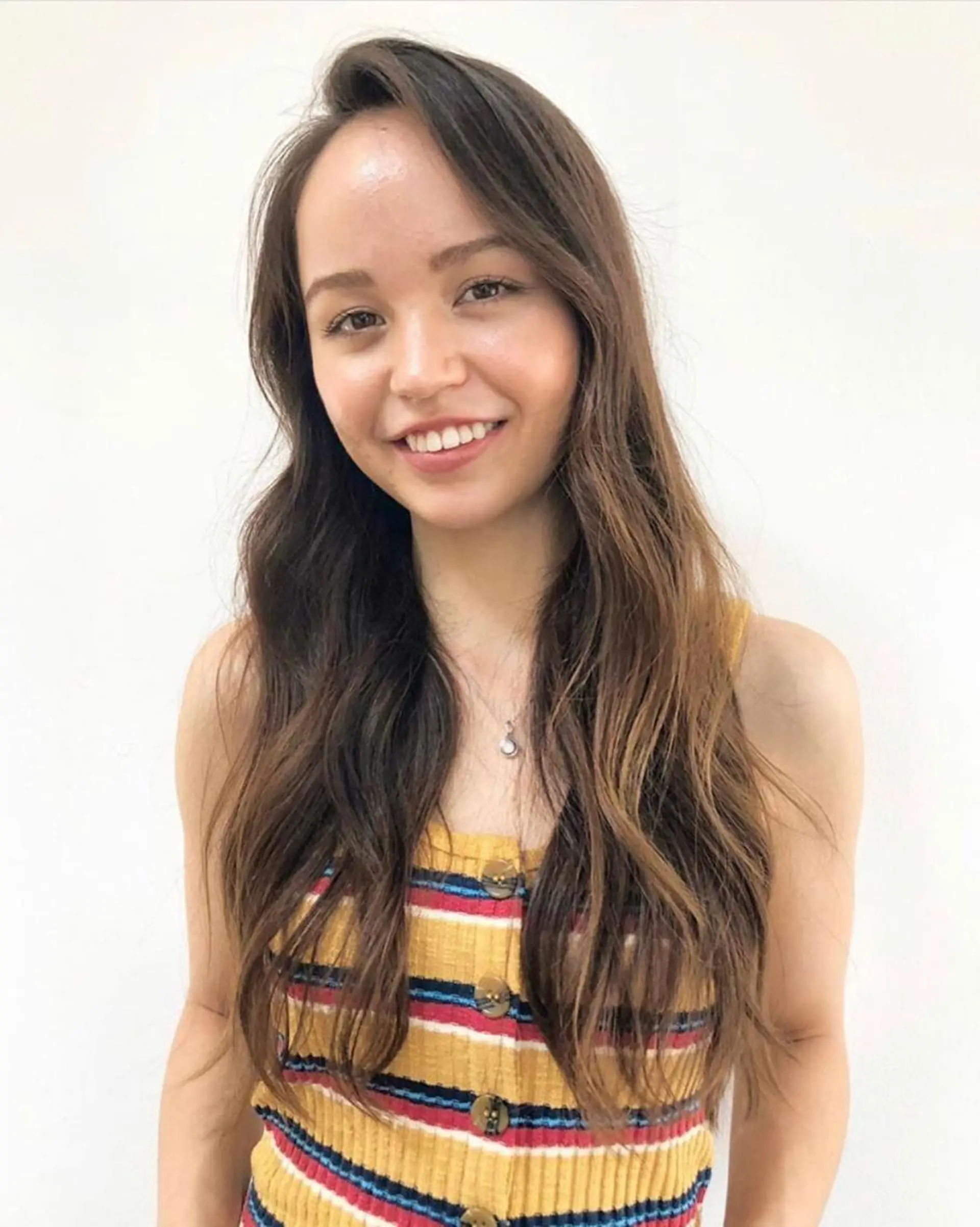 ロング カラー salowin 原宿 aroa所属・韓国／ハッシュカット ／透明感カラー／金野のヘアスタイル