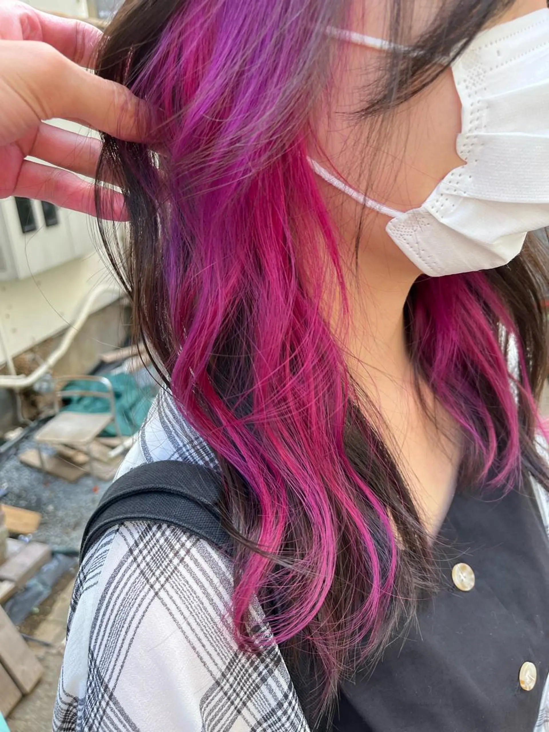 セミロング カラー ショートボブ アッシュ バレイヤージュ ミストバング ベージュカラー カット ヘアカラー トリートメント 原宿サロン代表 デザインカラー伊藤卓のヘアスタイル