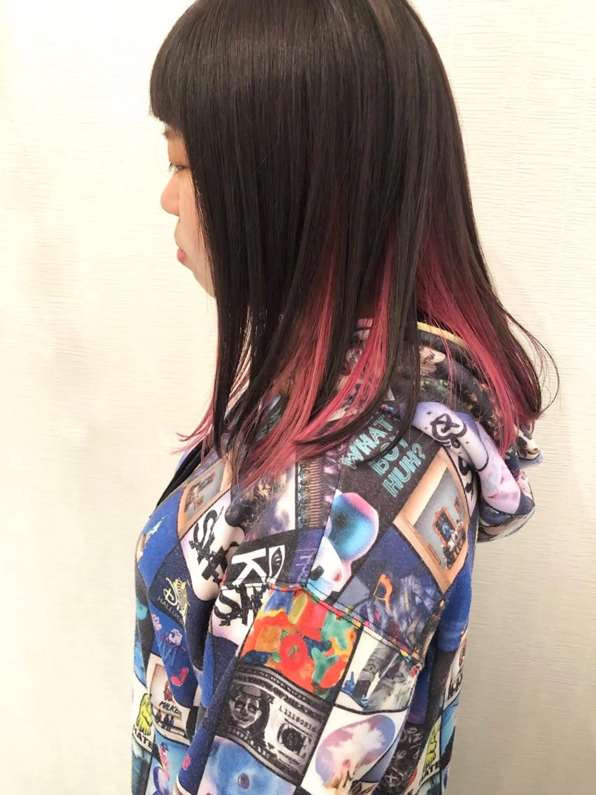 セミロング カラー ヘアカラー トリートメント 平川 友希子のヘアスタイル