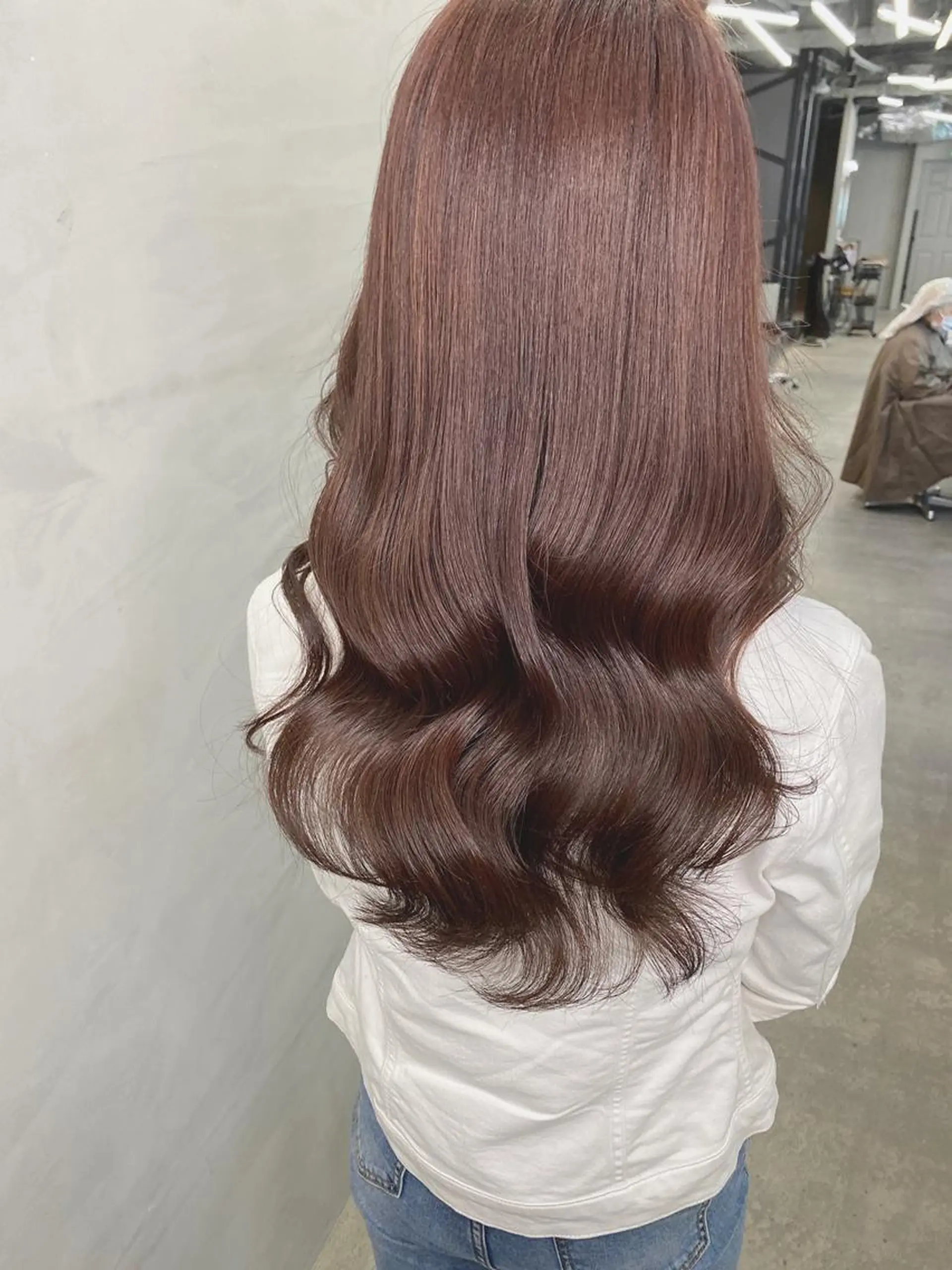 セミロング カラー あざと可愛い❤️ 髪質整形💊　輝のヘアスタイル