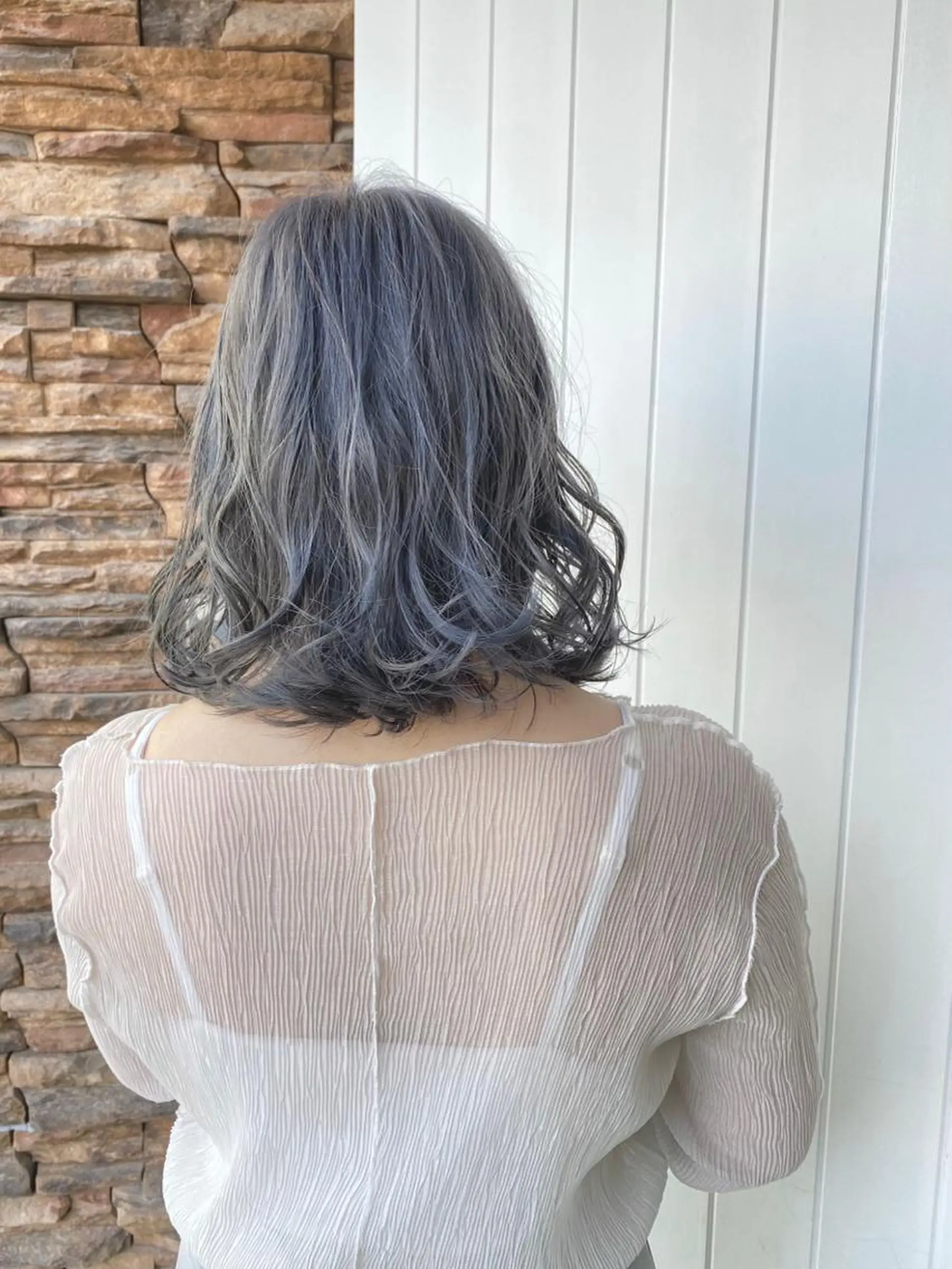 セミロング カラー ヘアアレンジ Rely 美空のヘアスタイル
