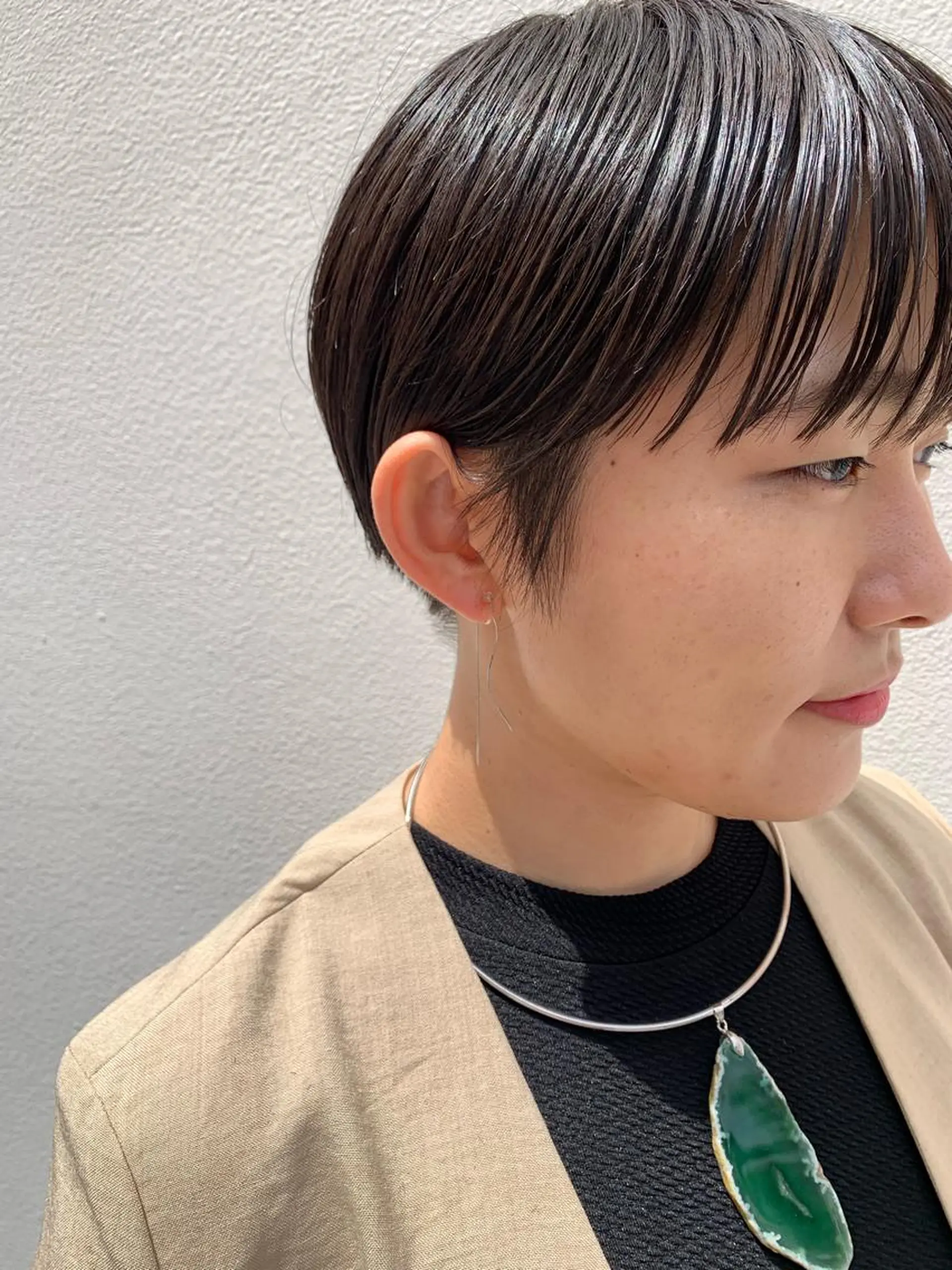 ショート カラー パーマ ヘアアレンジ カット トリートメント パーマ/透明感カラー /ボブ/吉田一生のヘアスタイル