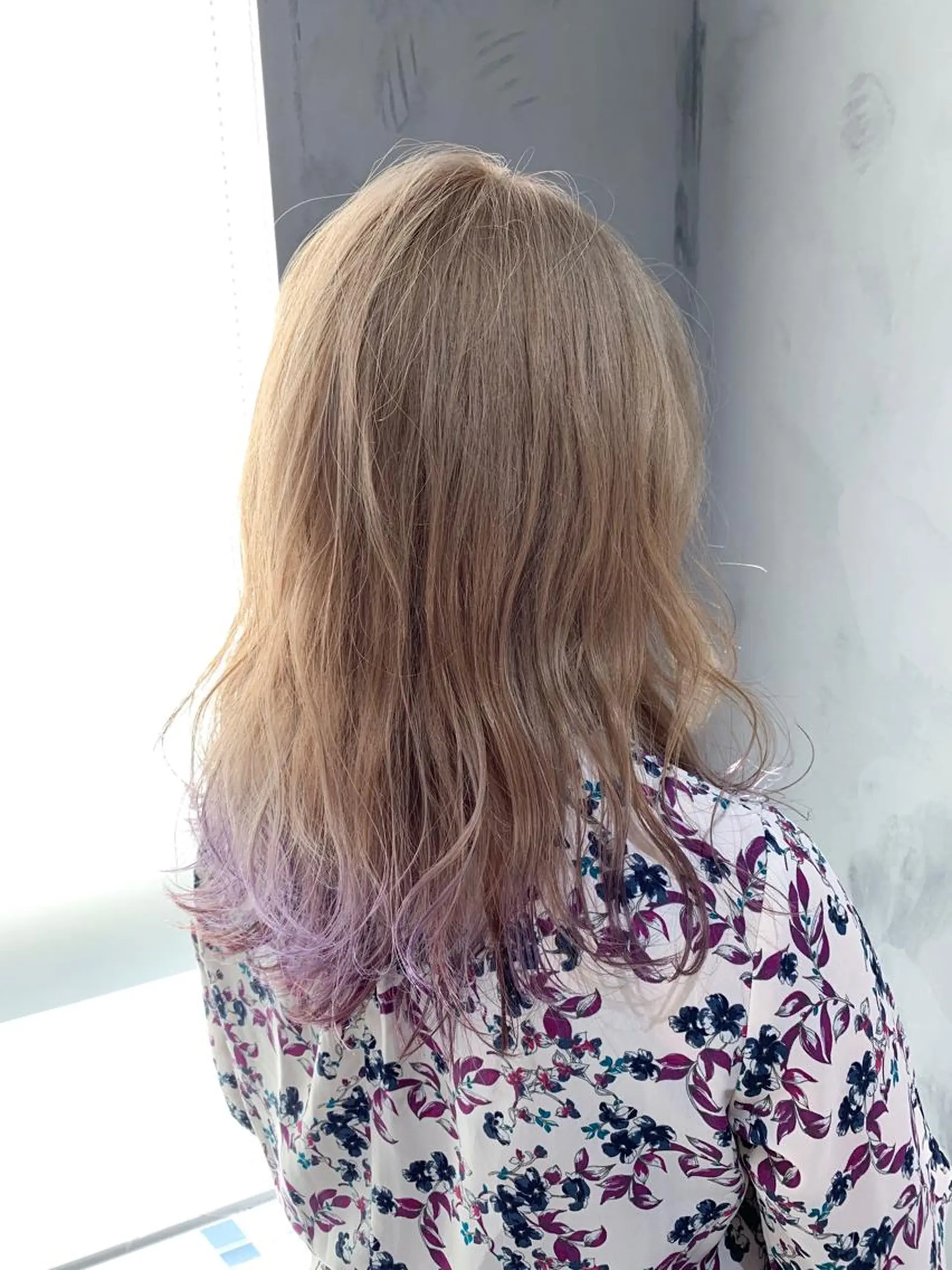 ロング カラー グラデーションカラー パープルカラー カット ヘアカラー トリートメント レイヤー/髪質改善/ ブリーチ/コタケのヘアスタイル