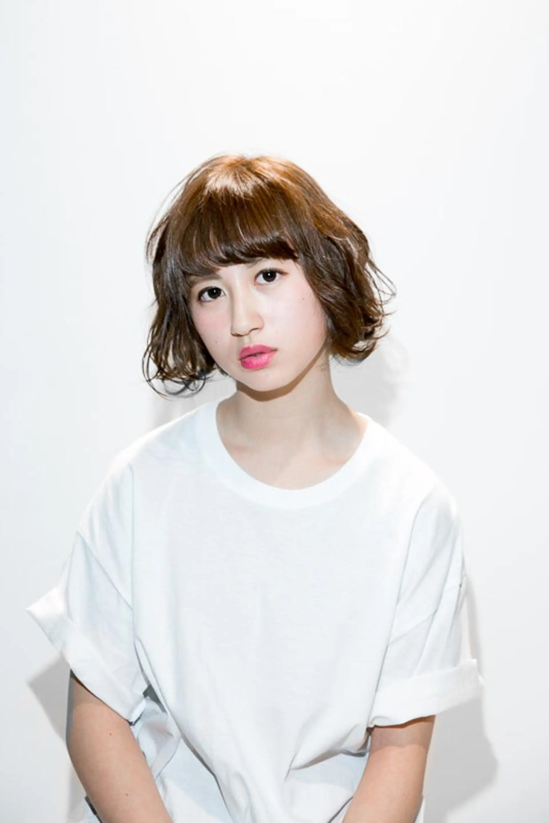 ショート ミディアム カラー パーマ ボブ コジマ ダイスケのヘアスタイル