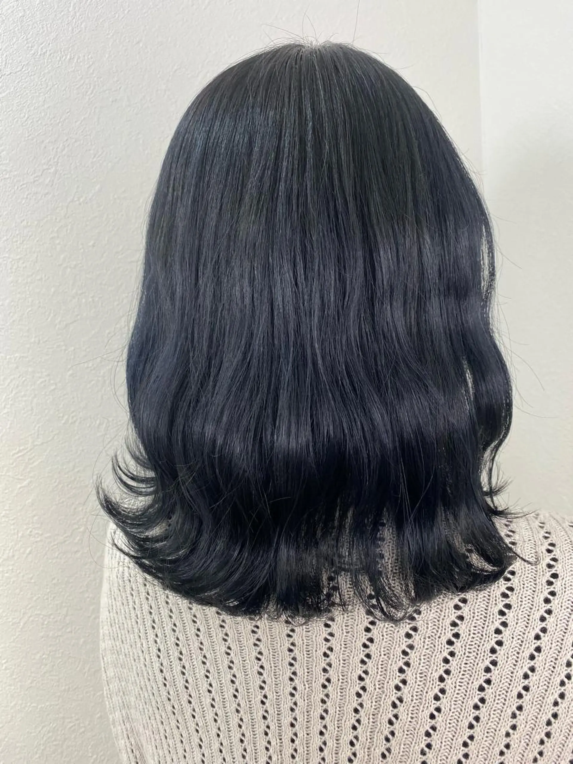 ミディアム カラー ネイビーカラー 遠藤沙也加 /レイヤーカットのヘアスタイル