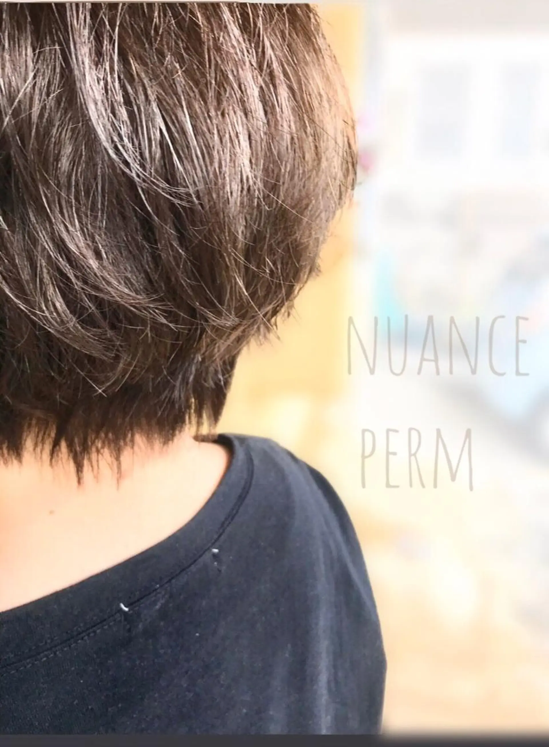 ショート パーマ くせ毛 ニュアンスパーマ hair works raptureのヘアスタイル