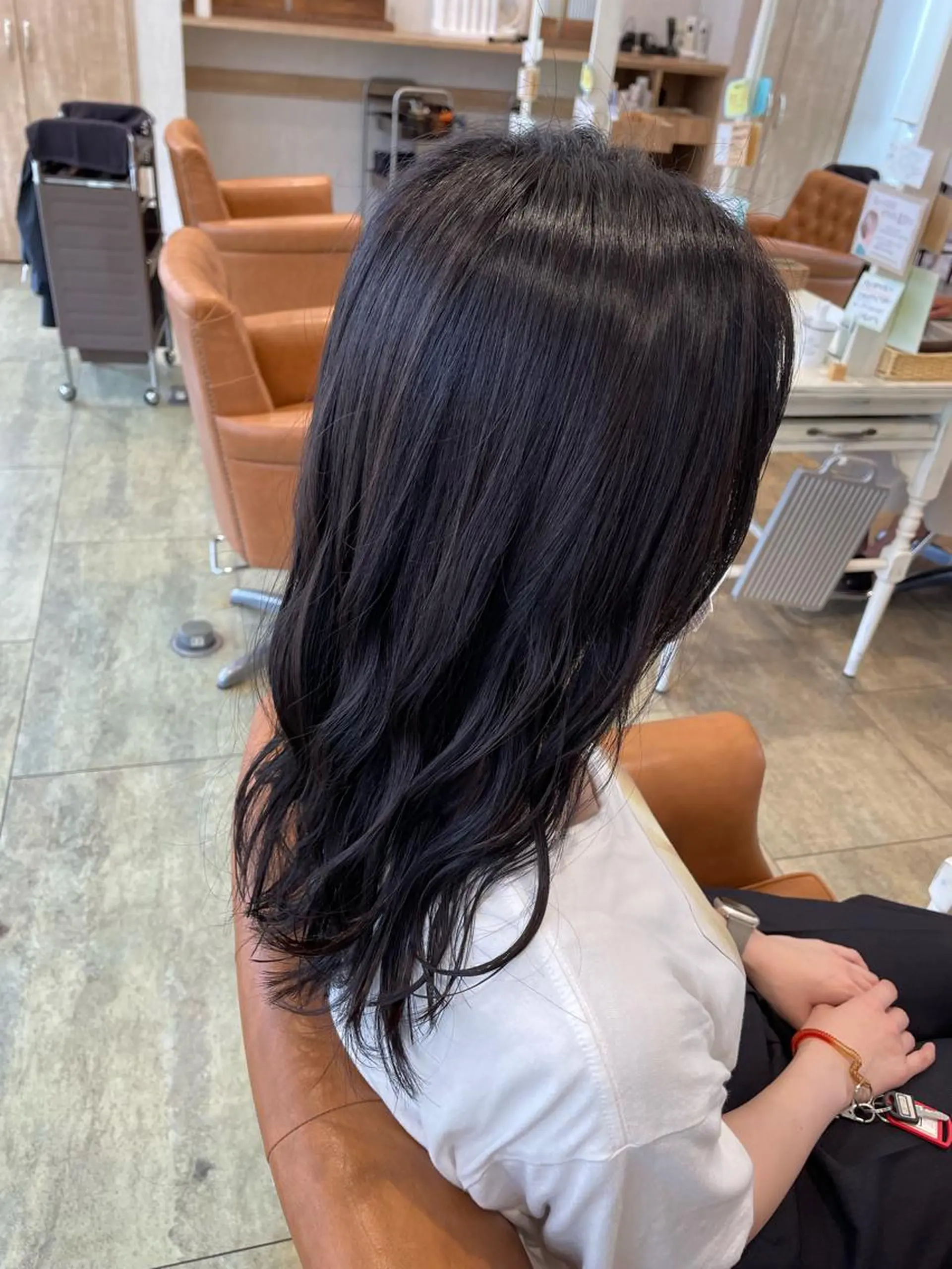 ロング カラー ヘアカラー 新地 咲綾のヘアスタイル