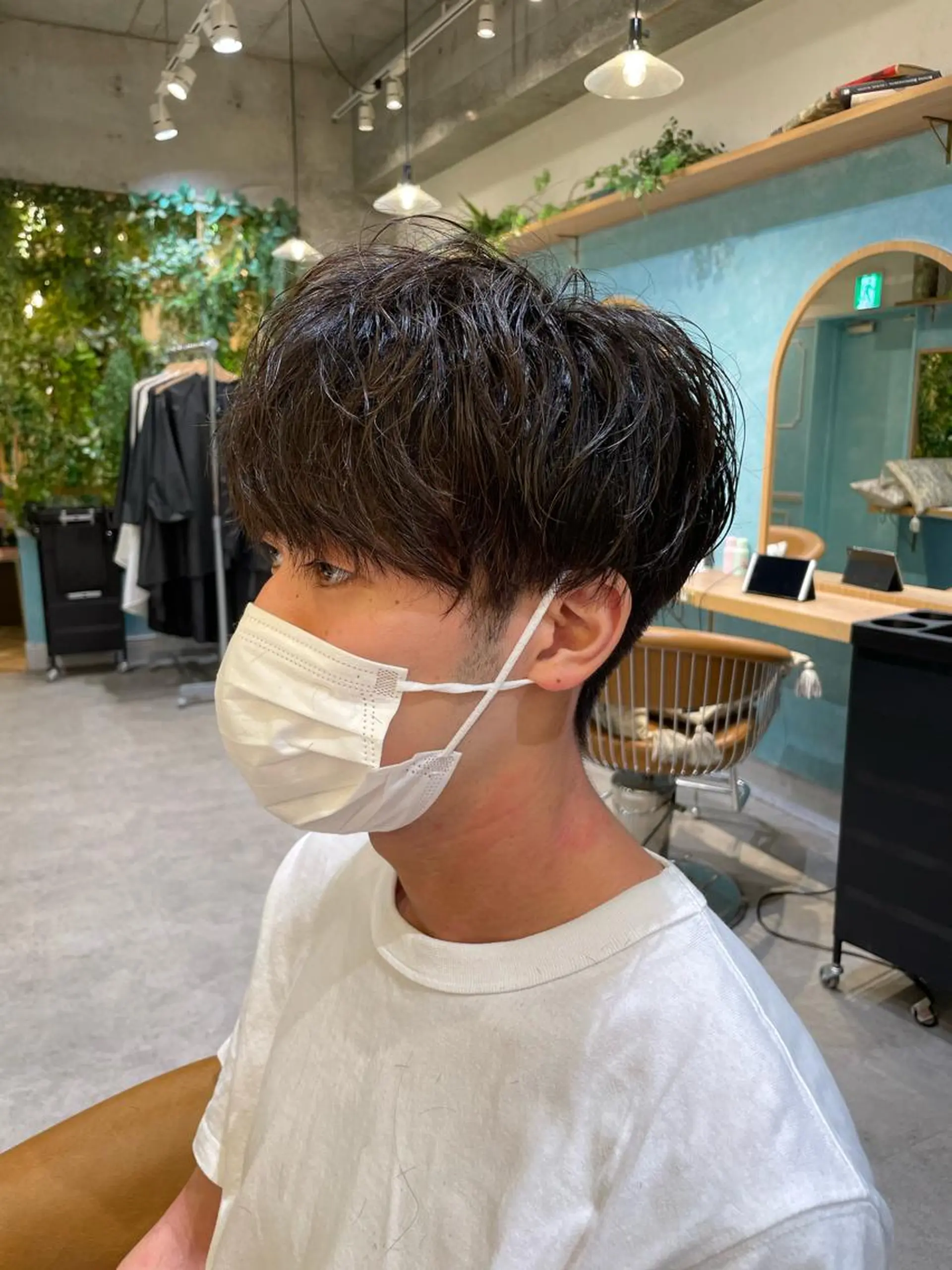 メンズ 縮毛矯正　髪質改善 韓国風レイヤー　吉田のヘアスタイル