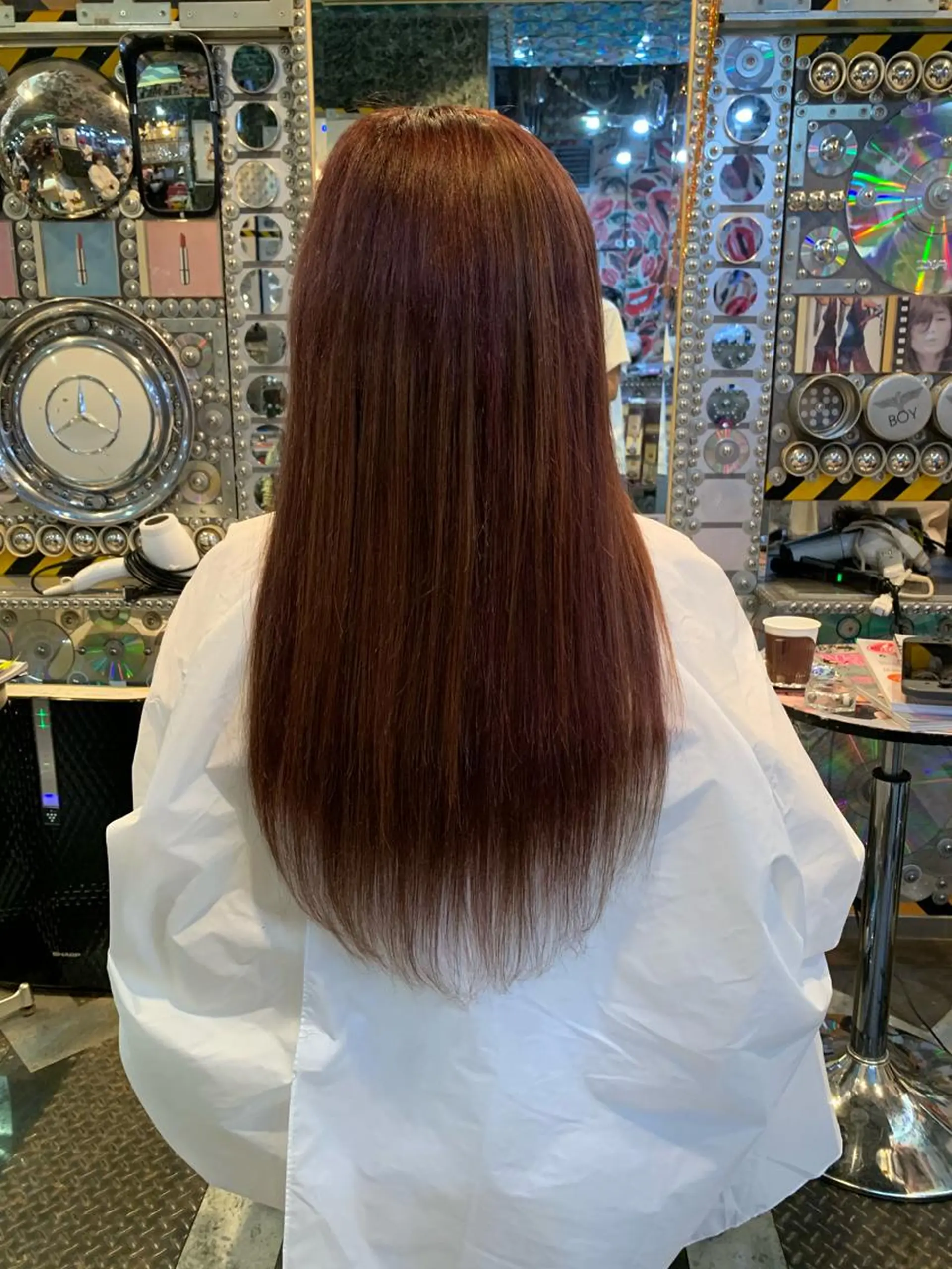 ロング カラー ヘアアレンジ haco+所属・🌈派手髪エクステ ブレイズ🌈ひろとのヘアスタイル