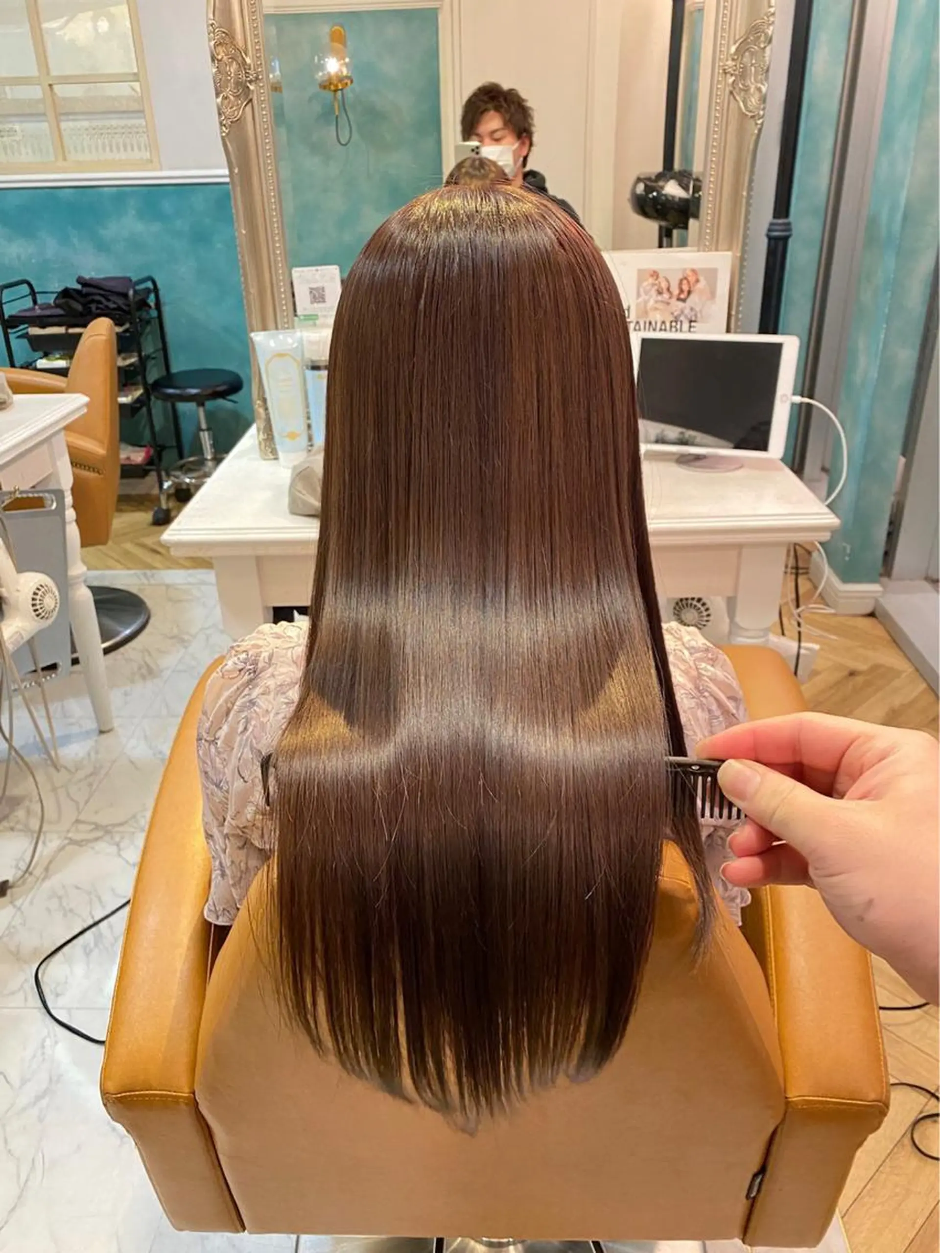 ロング 髪質改善 縮毛矯正 Londnaitre MAHOのヘアスタイル