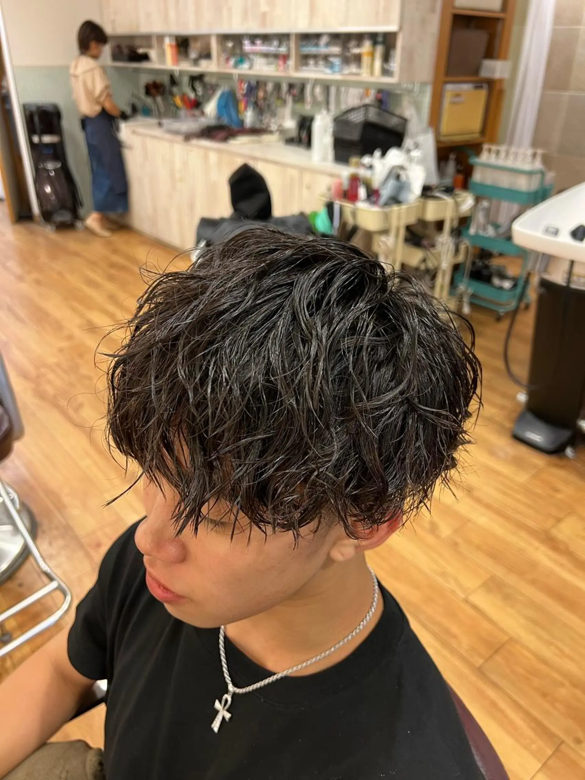 ショート パーマ メンズ メンズパーマ カット パーマ 湘南のパーマ職人 🔥清水琉葵🔥のヘアスタイル