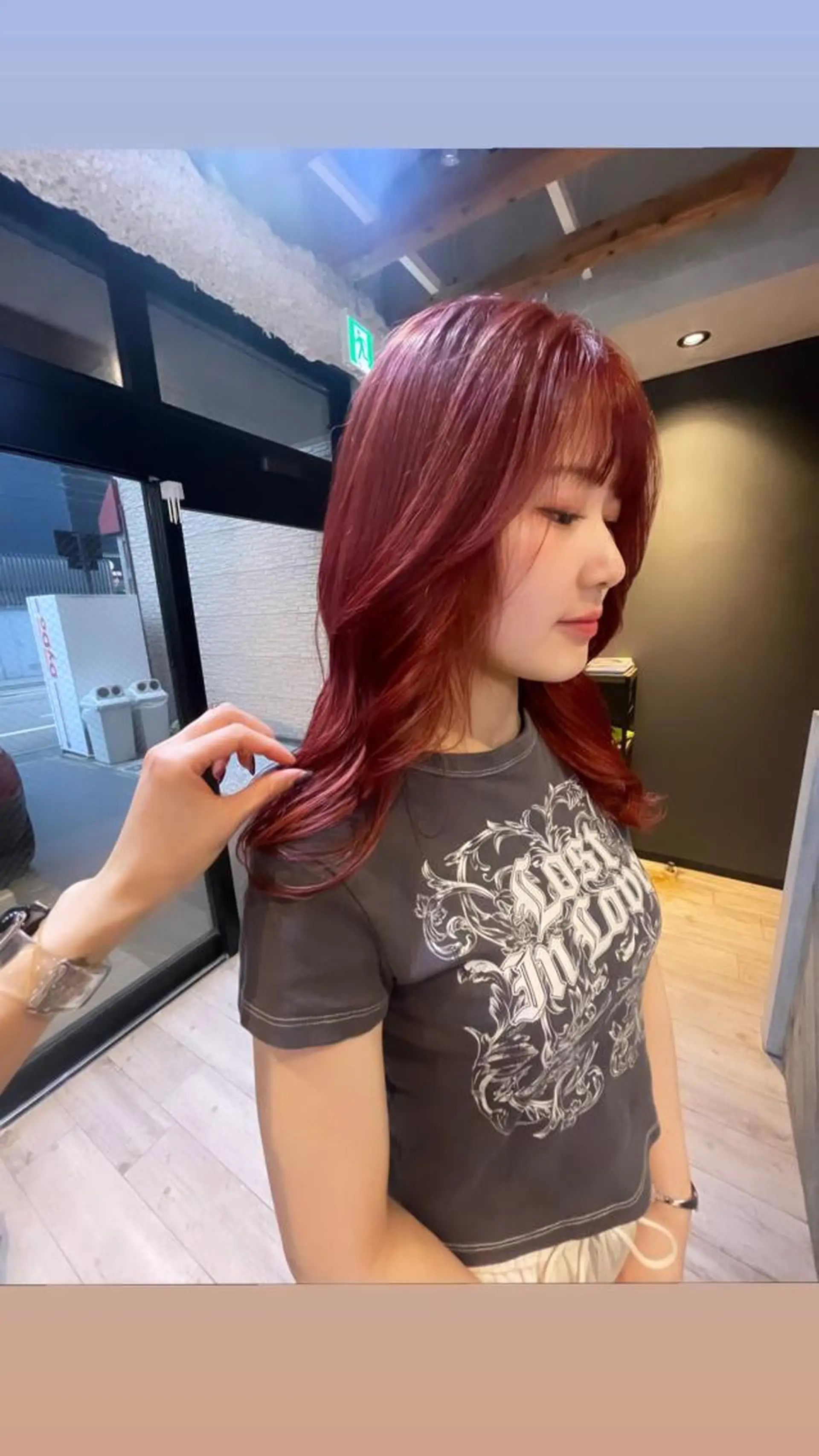 セミロング EIGHT 野々市 イトウミサキのヘアスタイル