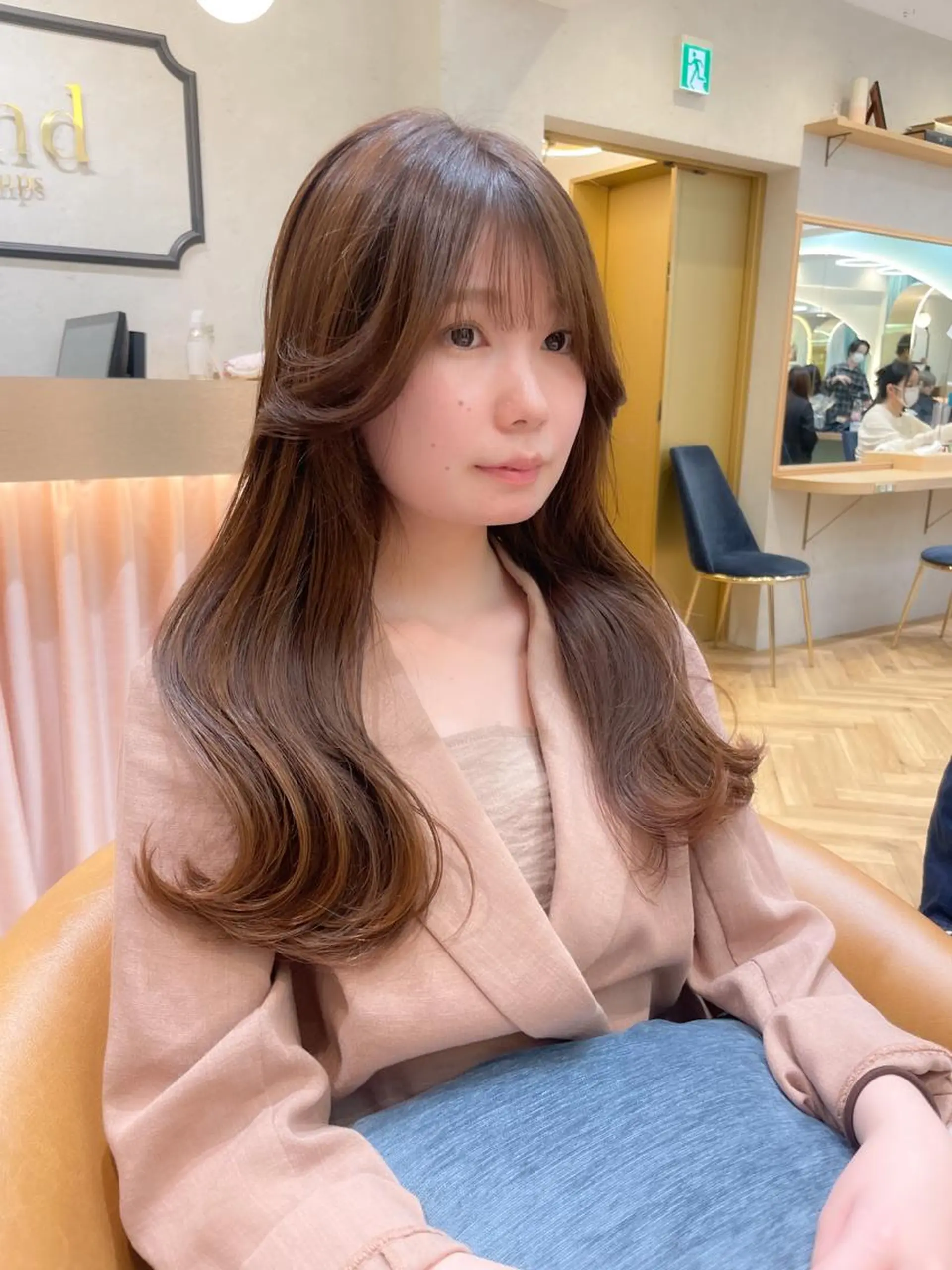 ロング カット ヘアカラー トリートメント 産休中2026.4月 復帰予定/野崎華代のヘアスタイル