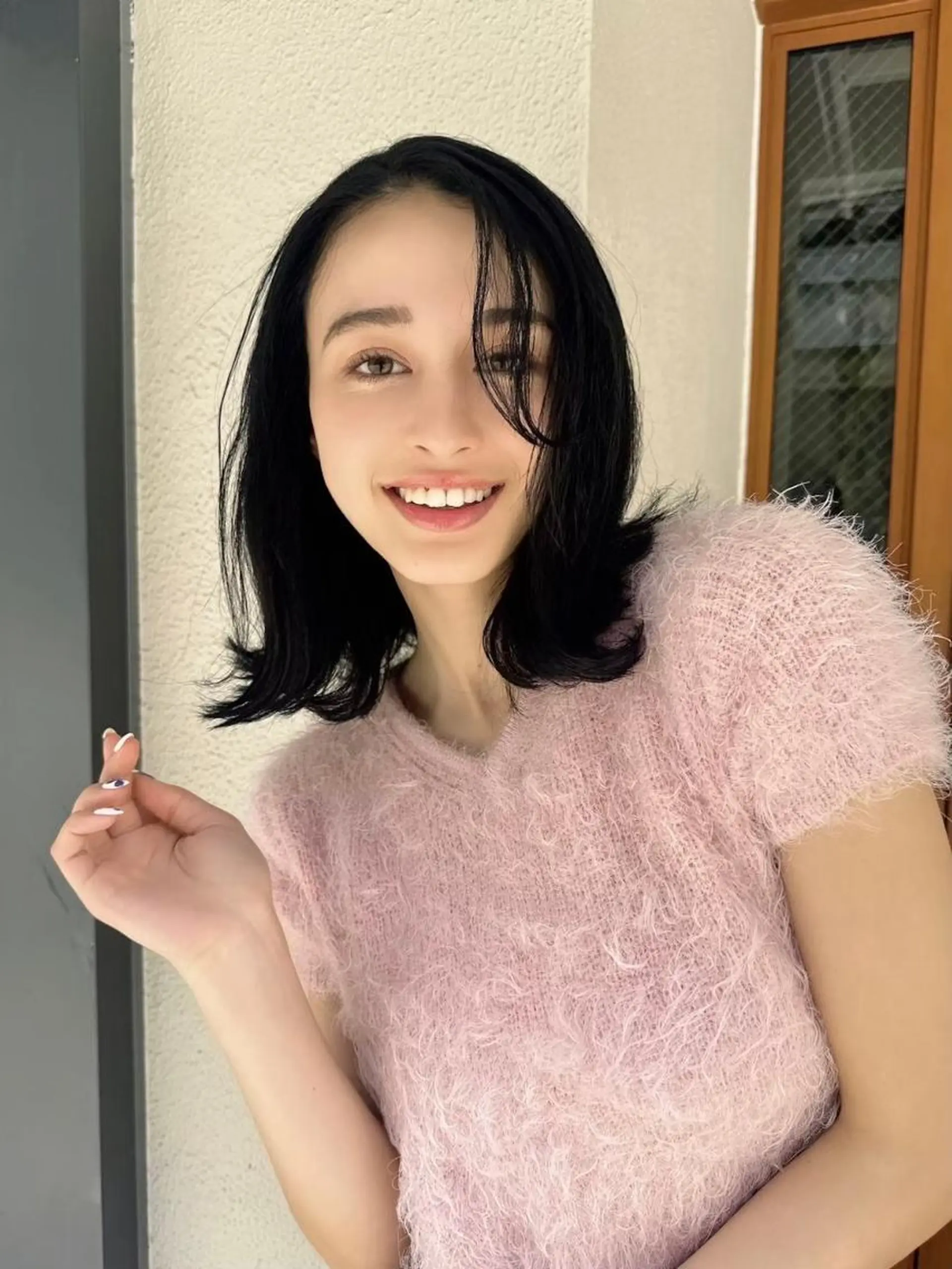 ミディアム 難波/ヘアカラー 藤原育美のヘアスタイル