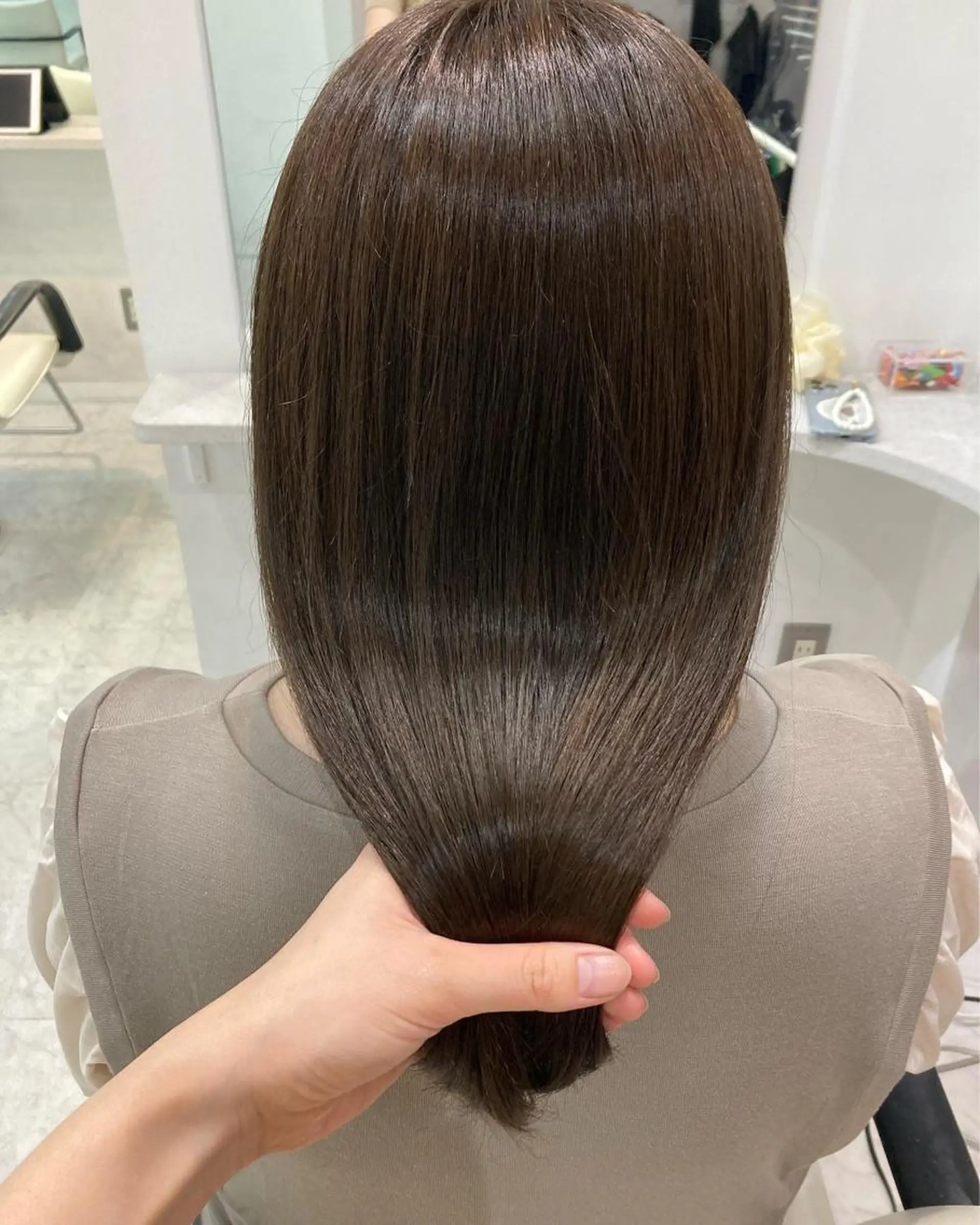 セミロング カラー ralme/sol 髪質改善のヘアスタイル