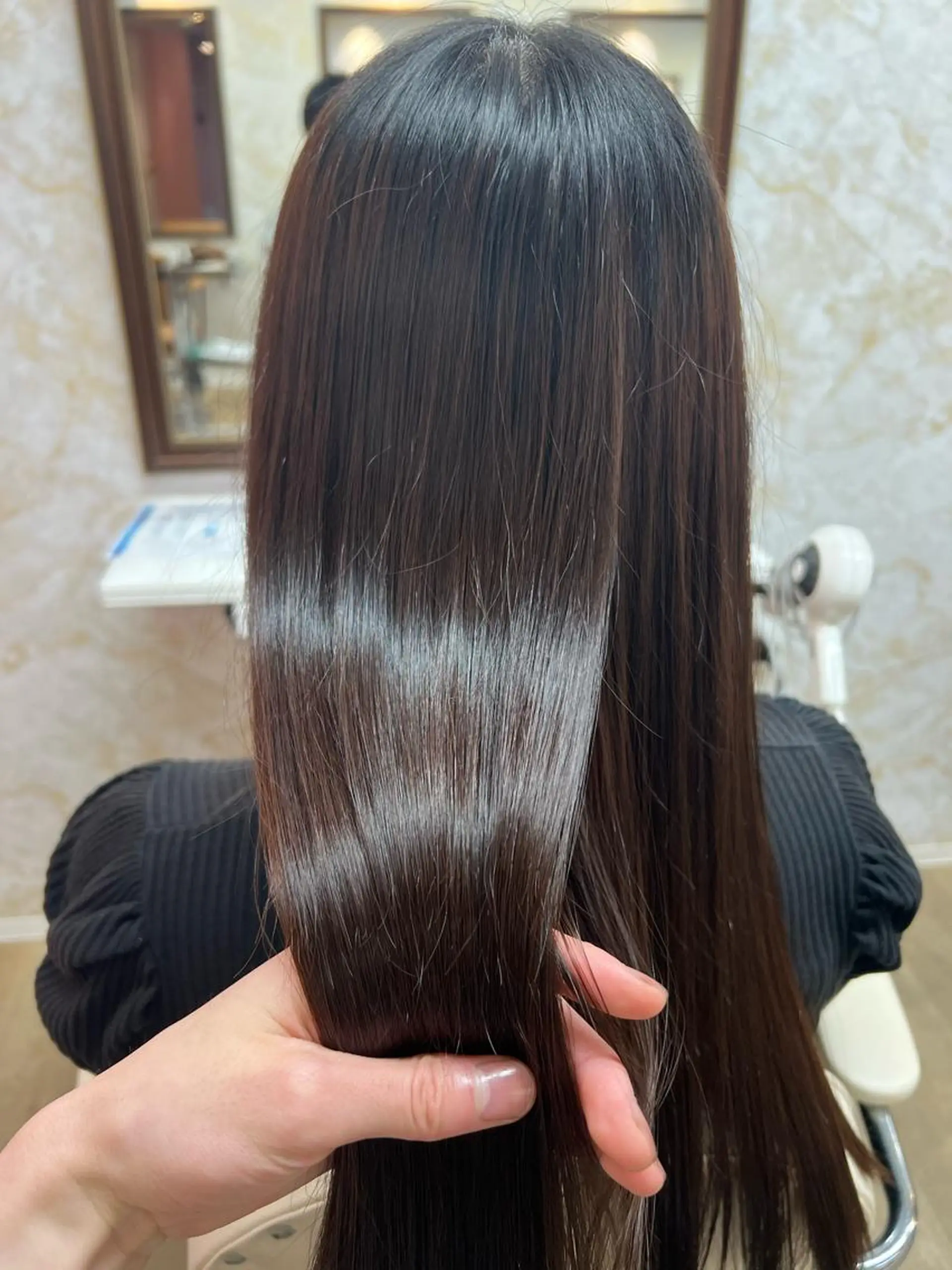 ロング 縮毛矯正 髪質改善特化💫 韓国ヘアAyumuのヘアスタイル