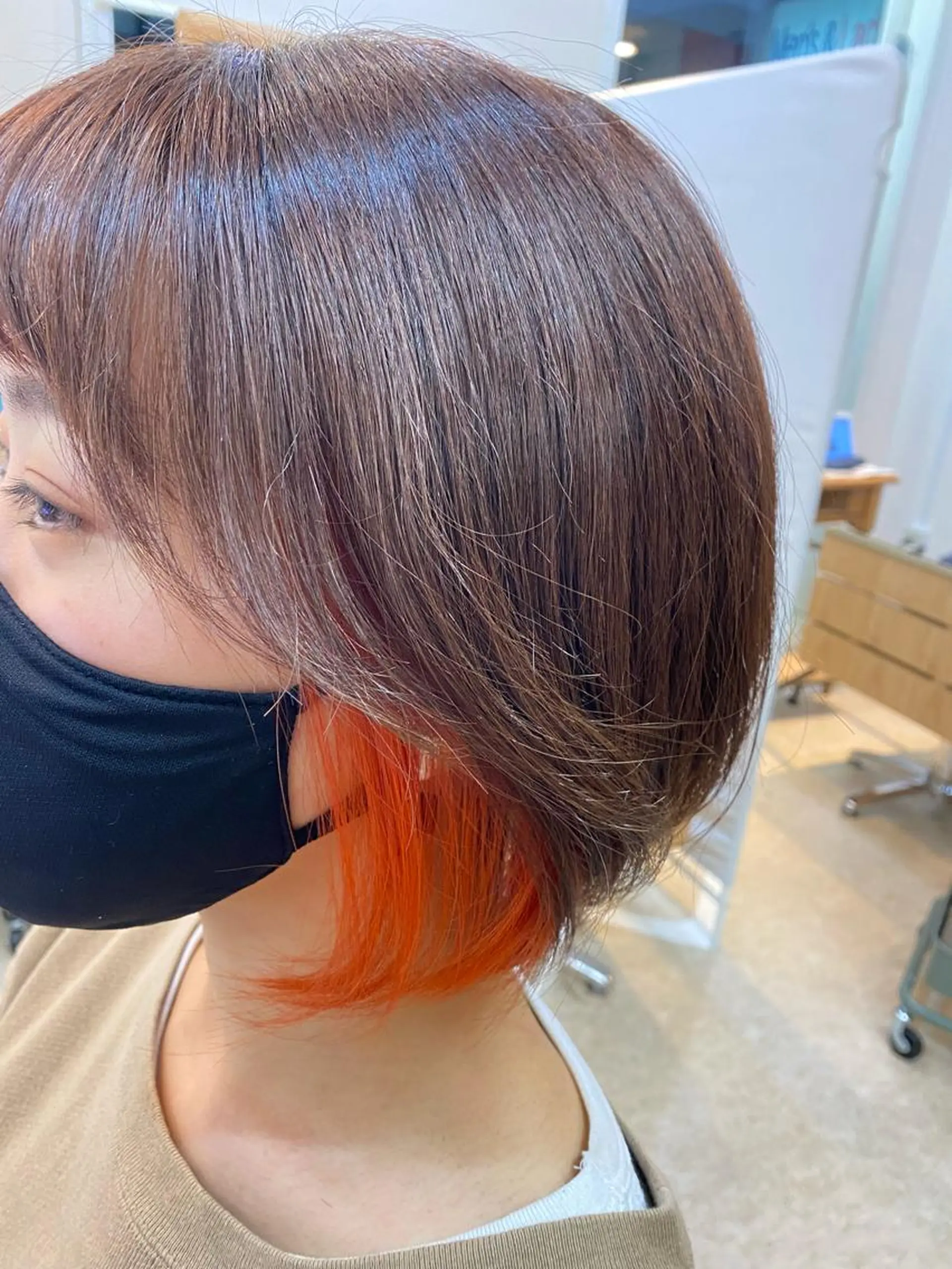 ミディアム カラー 柴田 将のヘアスタイル