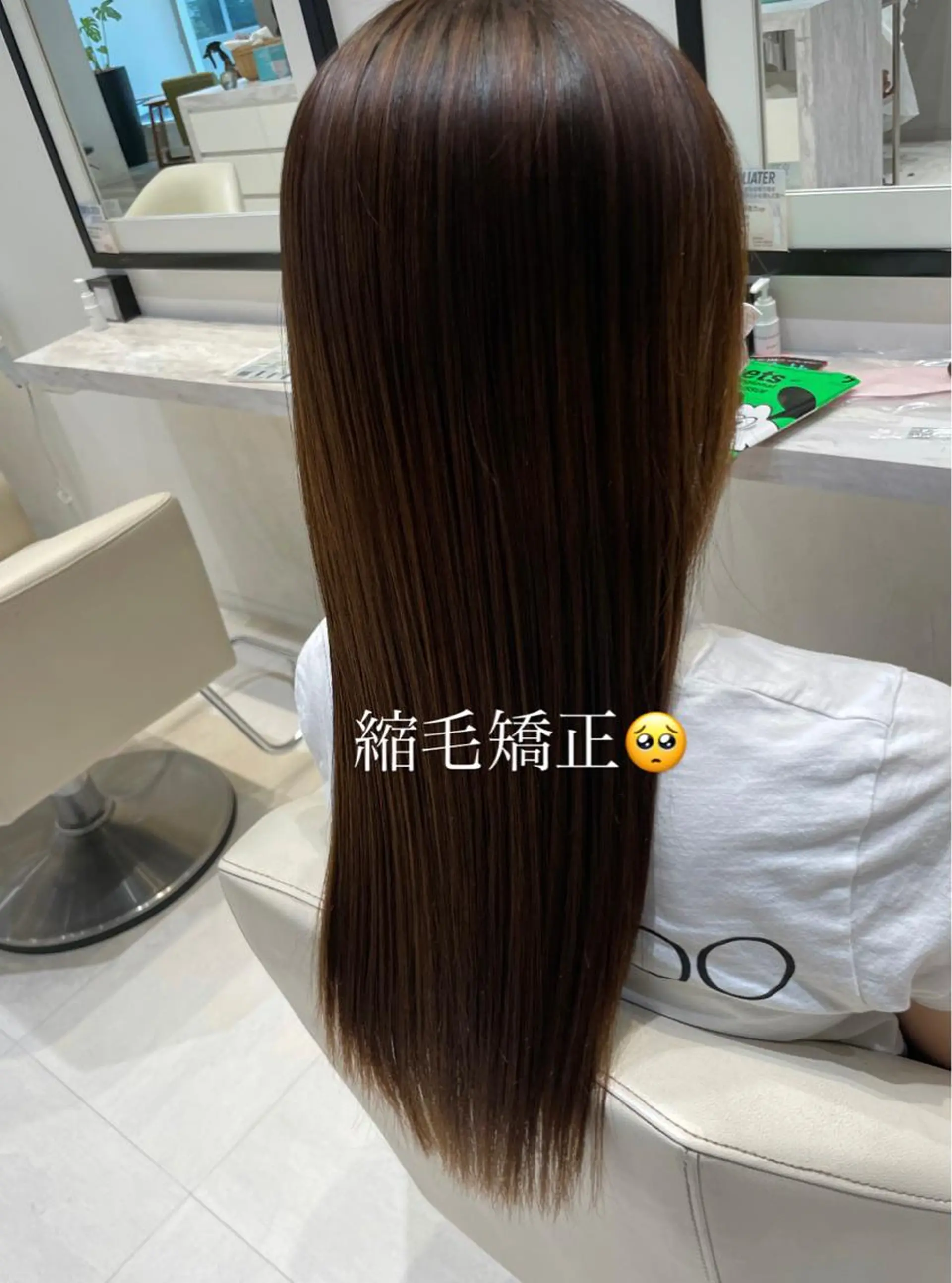 ロング 縮毛矯正 ヘッドスパ k-twoたき✨艶感 カラー／美髪矯正のヘアスタイル