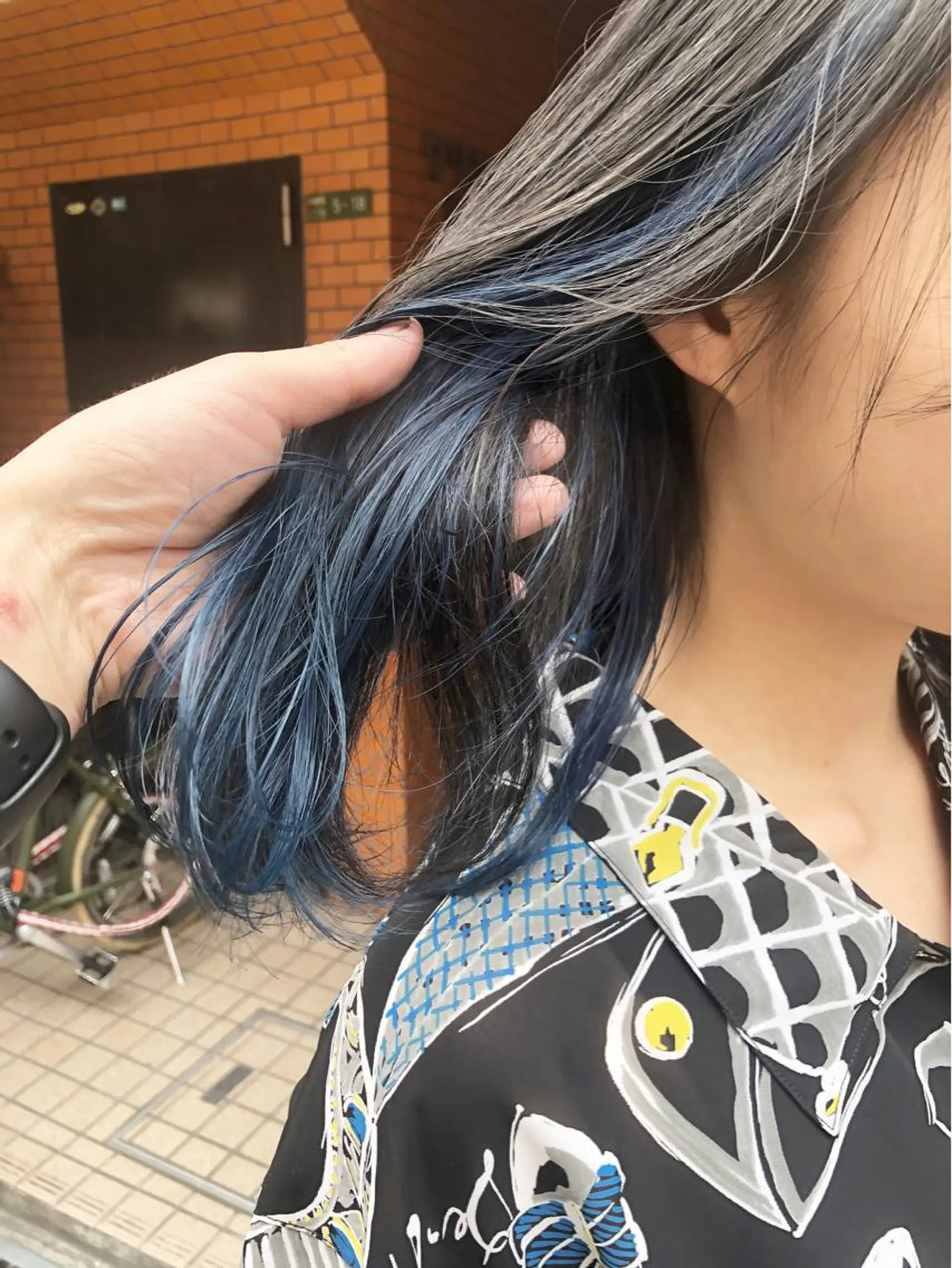 ミディアム カラー パーマ ヘアアレンジ メンズ キッズ ネイル マツエク・マツパ メンズブリーチ アディクシーカラー ブリーチ ヘアカラー トリートメント ヘアセット 艶髪育成サロン 京橋　shinのヘアスタイル