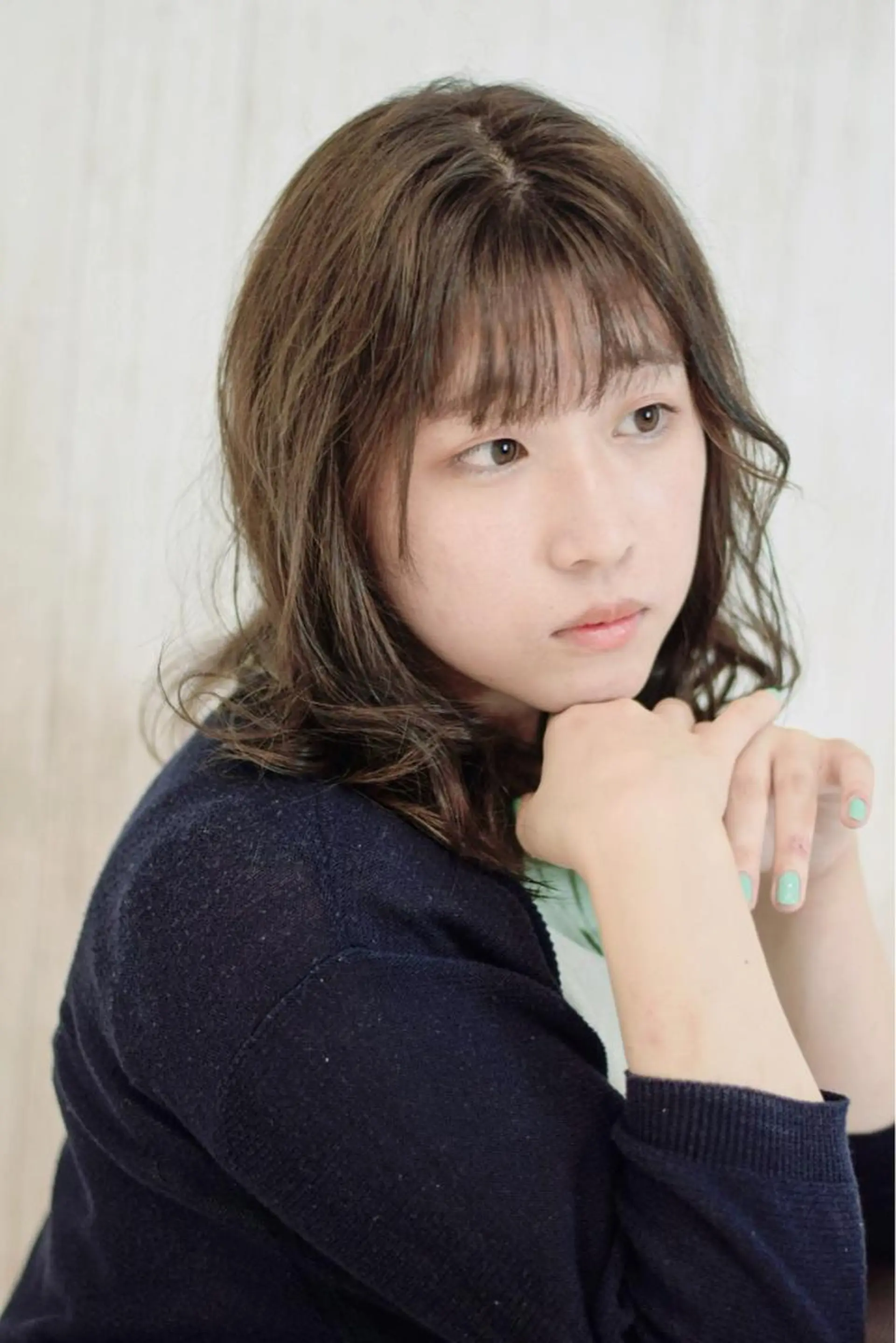 ミディアム カット ヘアカラー トリートメント 石沢 知康のヘアスタイル