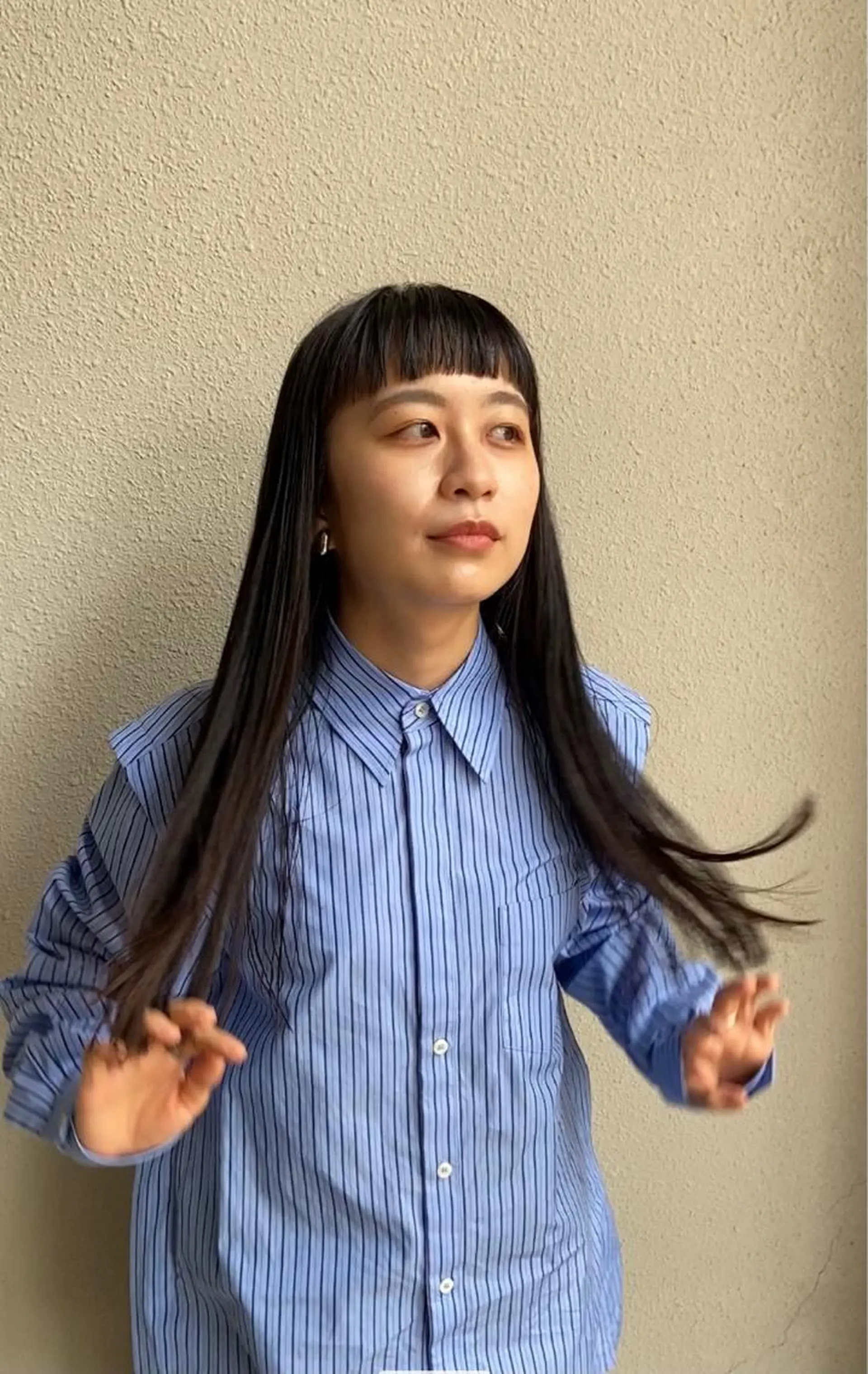 ロング 縮毛矯正 トリートメント wewe: momoeのヘアスタイル