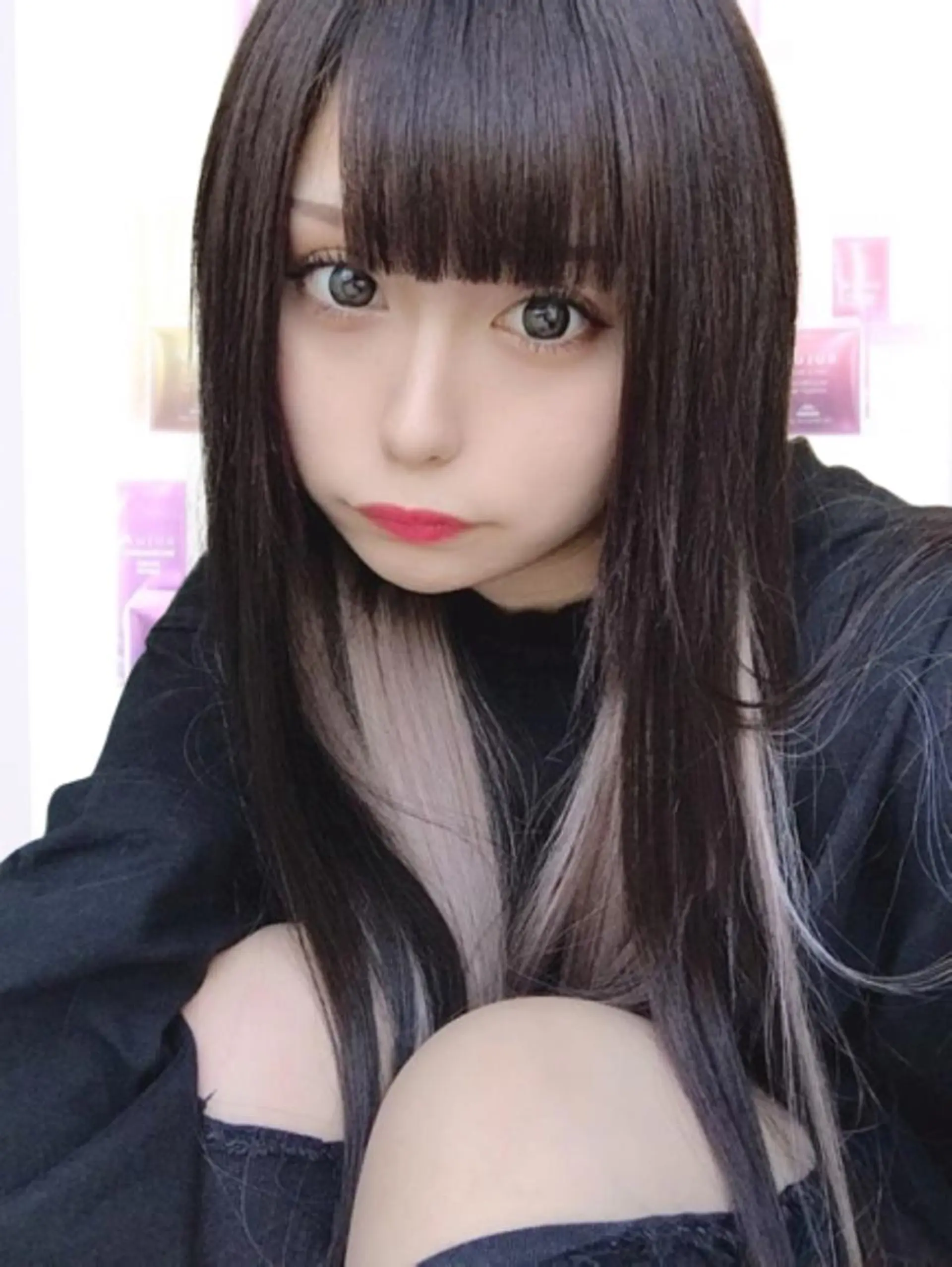 ロング カラー カット ヘアカラー エクステ れん/ハイトーン /エクステ/韓国風のヘアスタイル