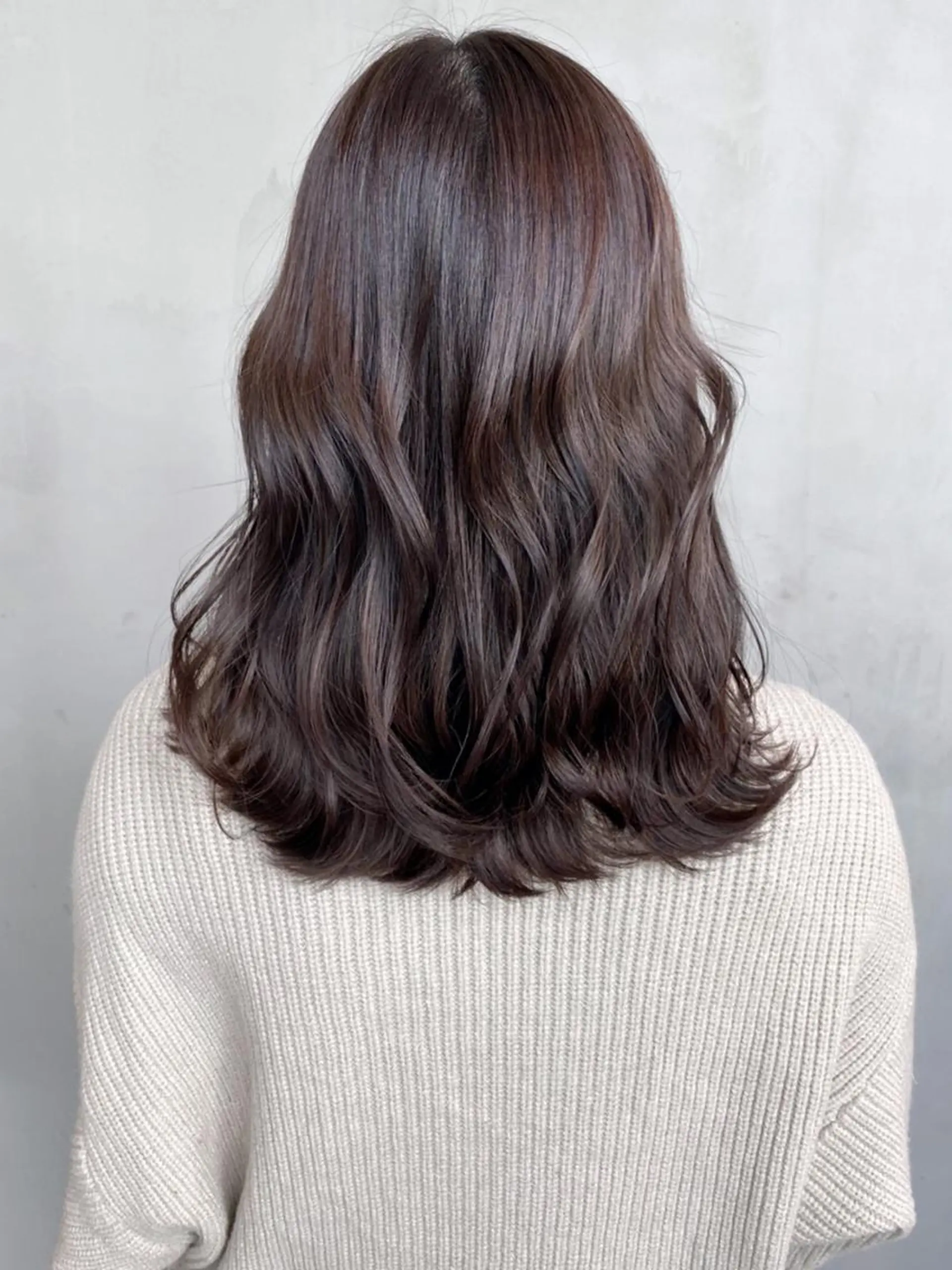 セミロング カラー パーマ ヘアアレンジ グレージュ ITbyALBUM 藤沢店のヘアスタイル