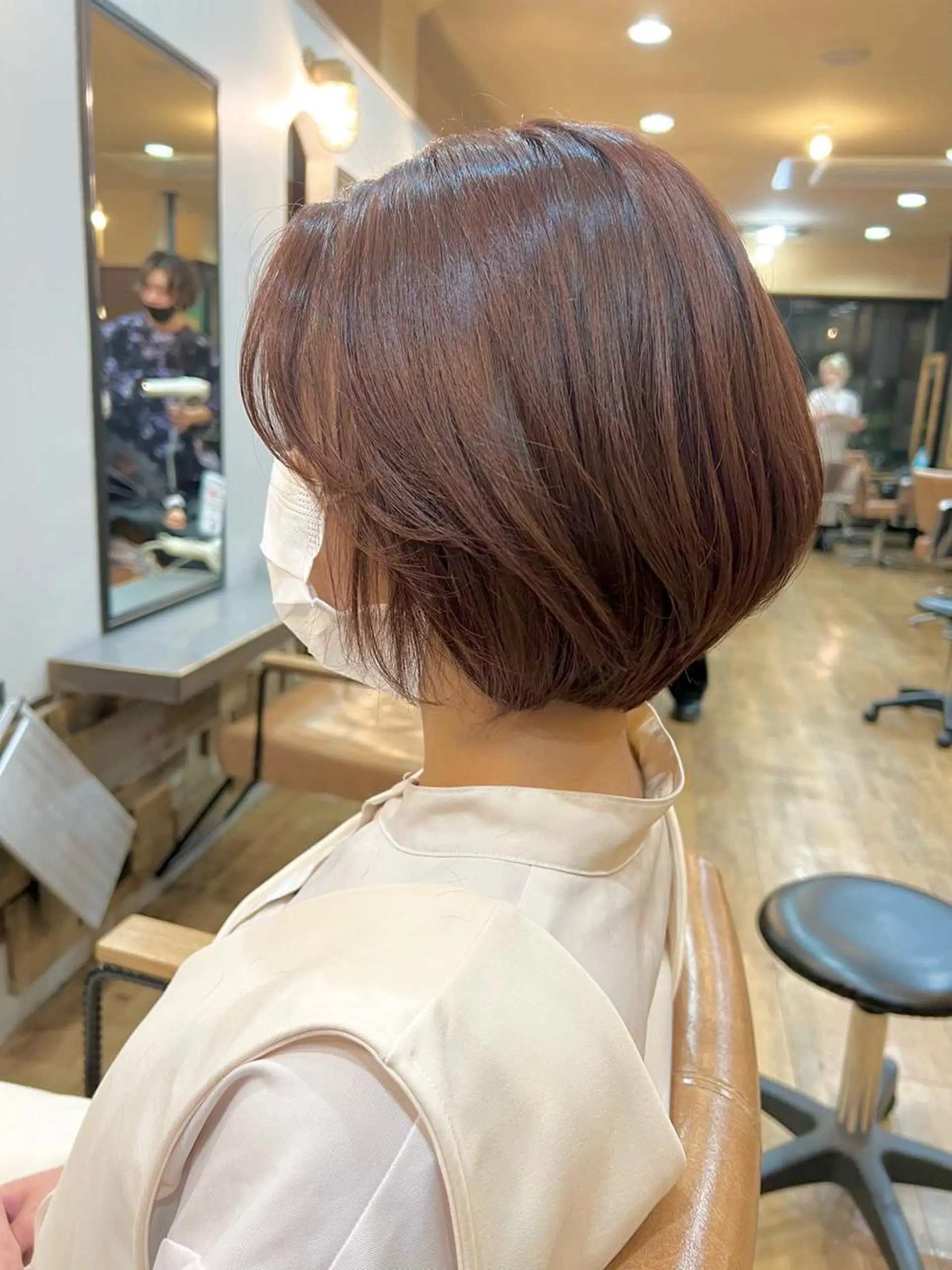 ショート カラー ブラウンカラー ピンクカラー レッドカラー HairSalon SHIAN八王子店所属・SHIAN 八王子 🦋小林 美羅🦋のヘアスタイル