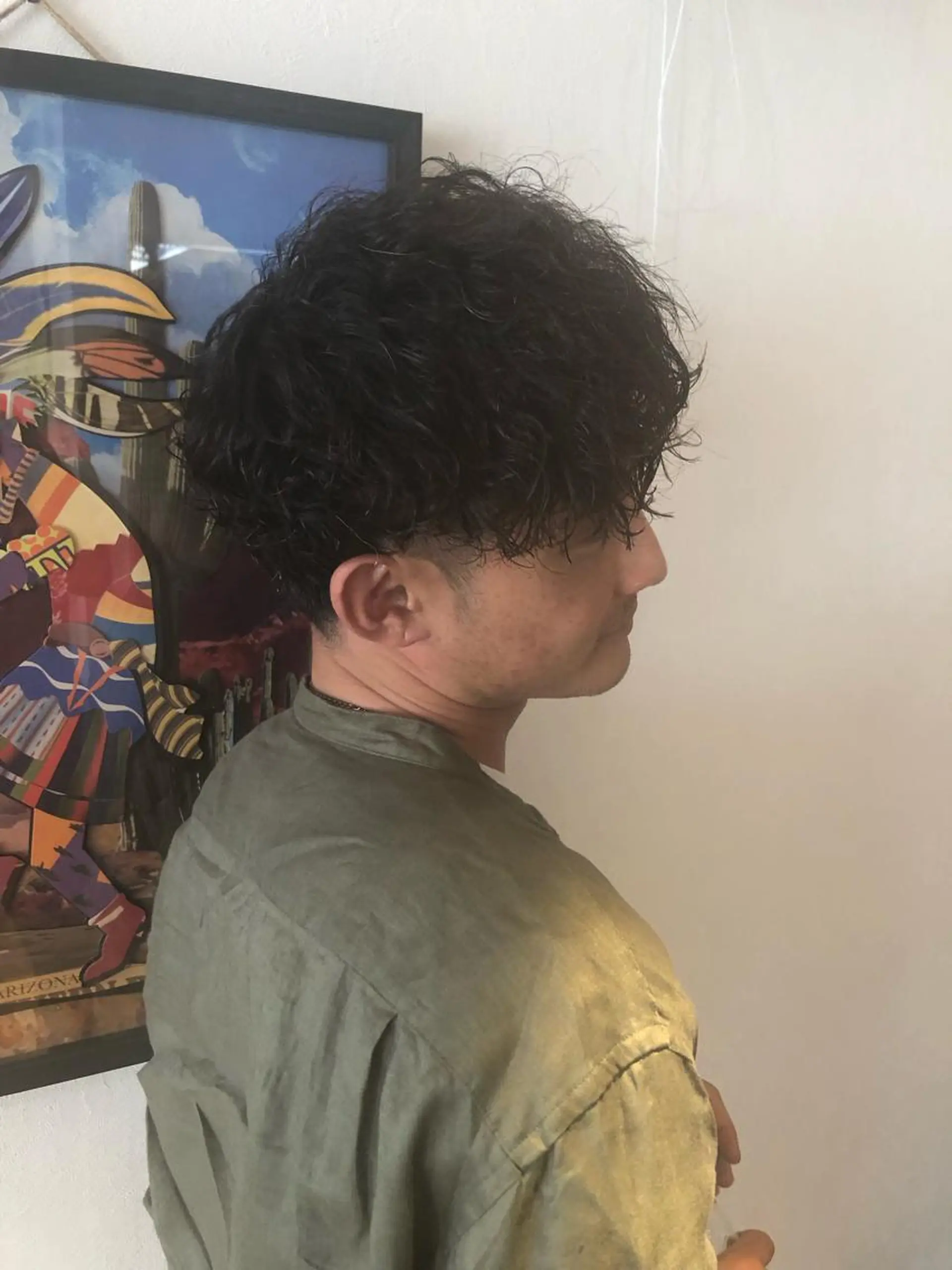 ショート パーマ メンズ メンズパーマ スパイラルパーマ 吉田 俊輔のヘアスタイル