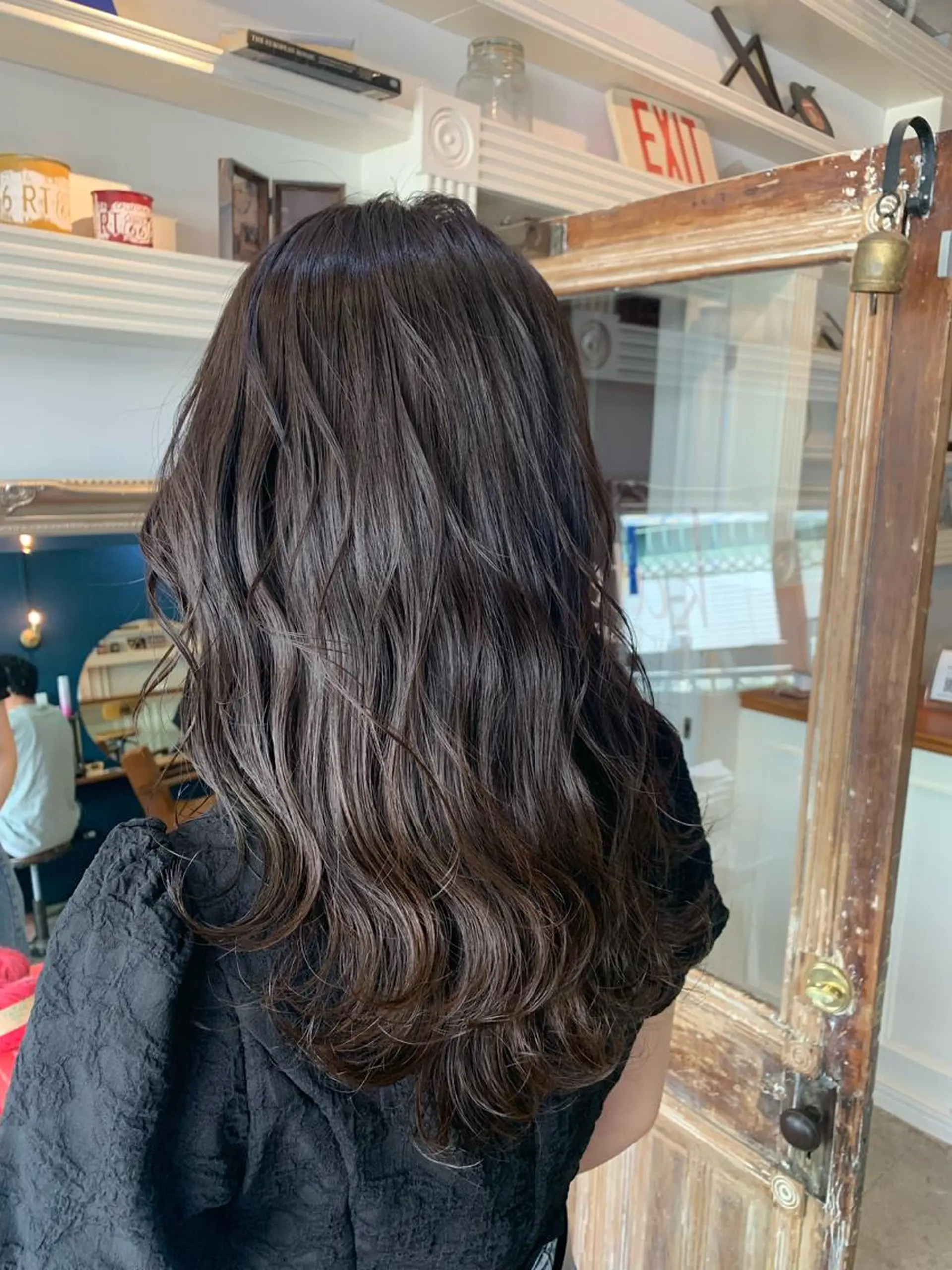 セミロング パープルカラー カット ヘアカラー トリートメント ヘッドスパ ヘアセット 大宮/山口 竣也のヘアスタイル