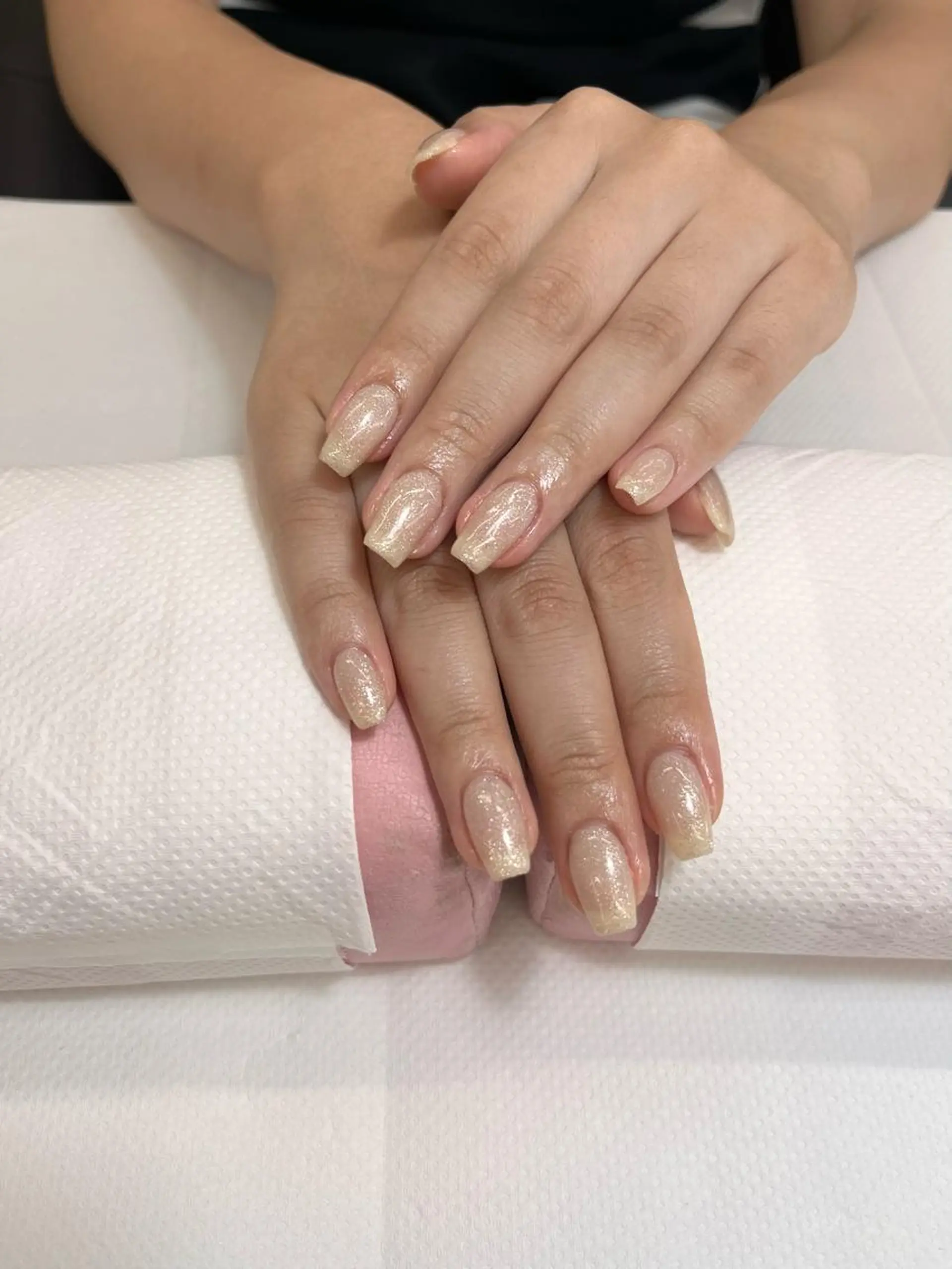 ネイル ラメ(グリッター) ホワイト ✿ ʜᴀʏᴀSʜɪ Sᴀᴏʀɪ ✿のネイルデザイン