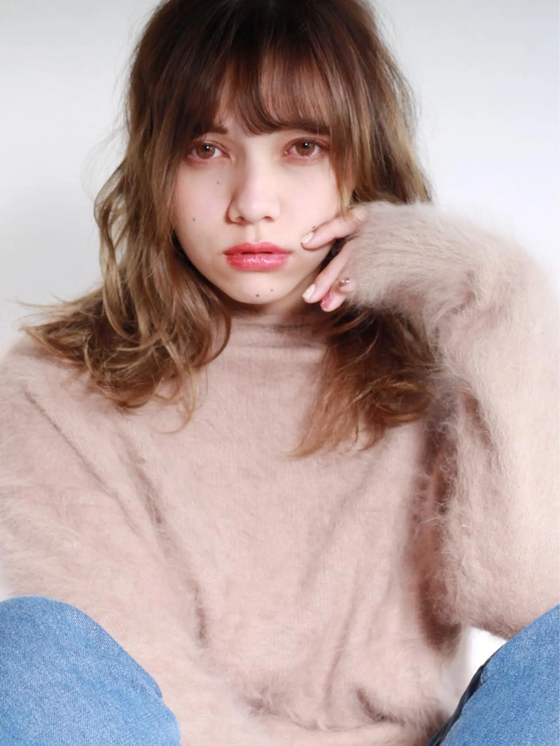 ミディアム カラー Lond labのヘアスタイル