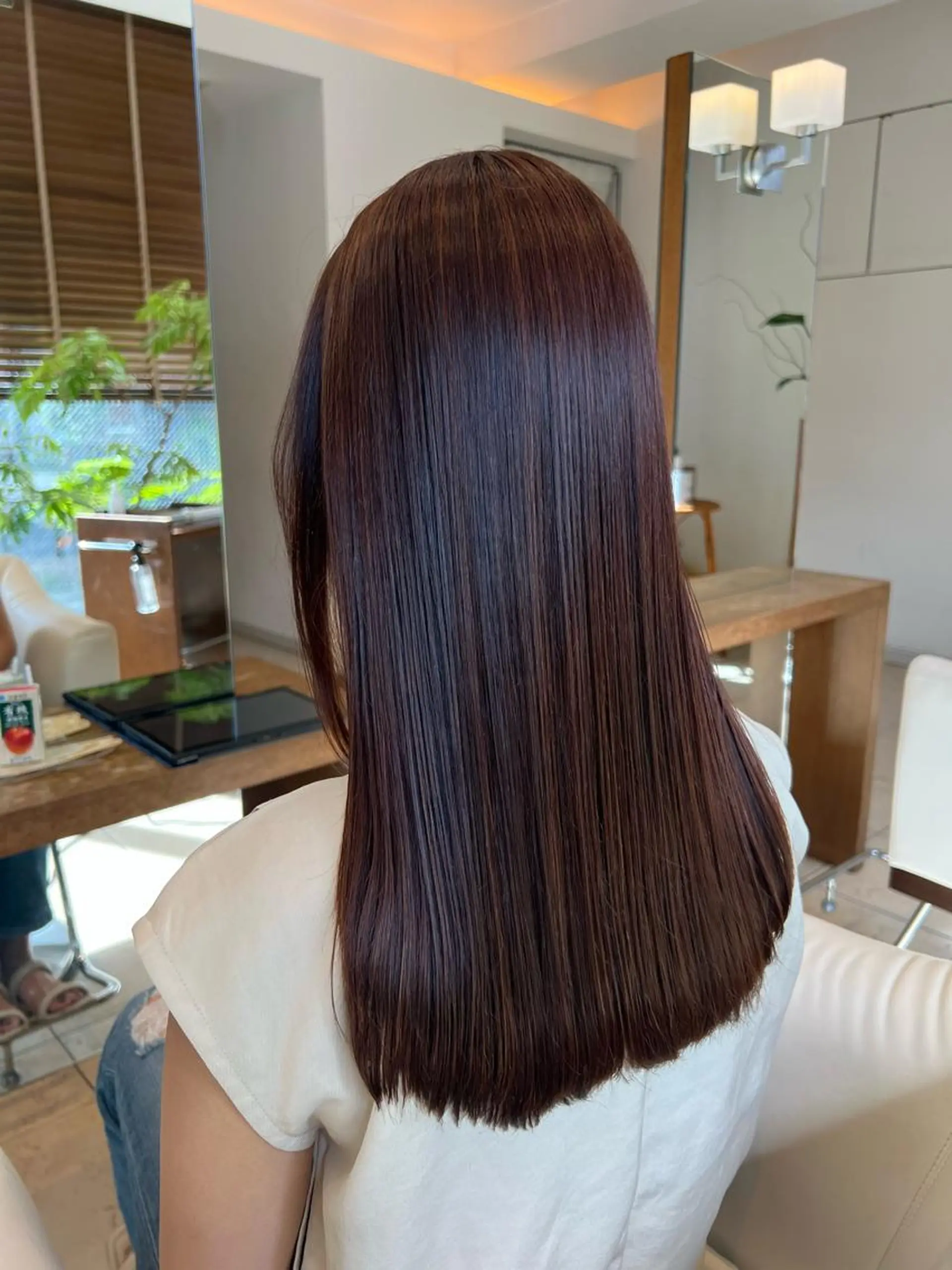 セミロング カラー 清水 萌未のヘアスタイル