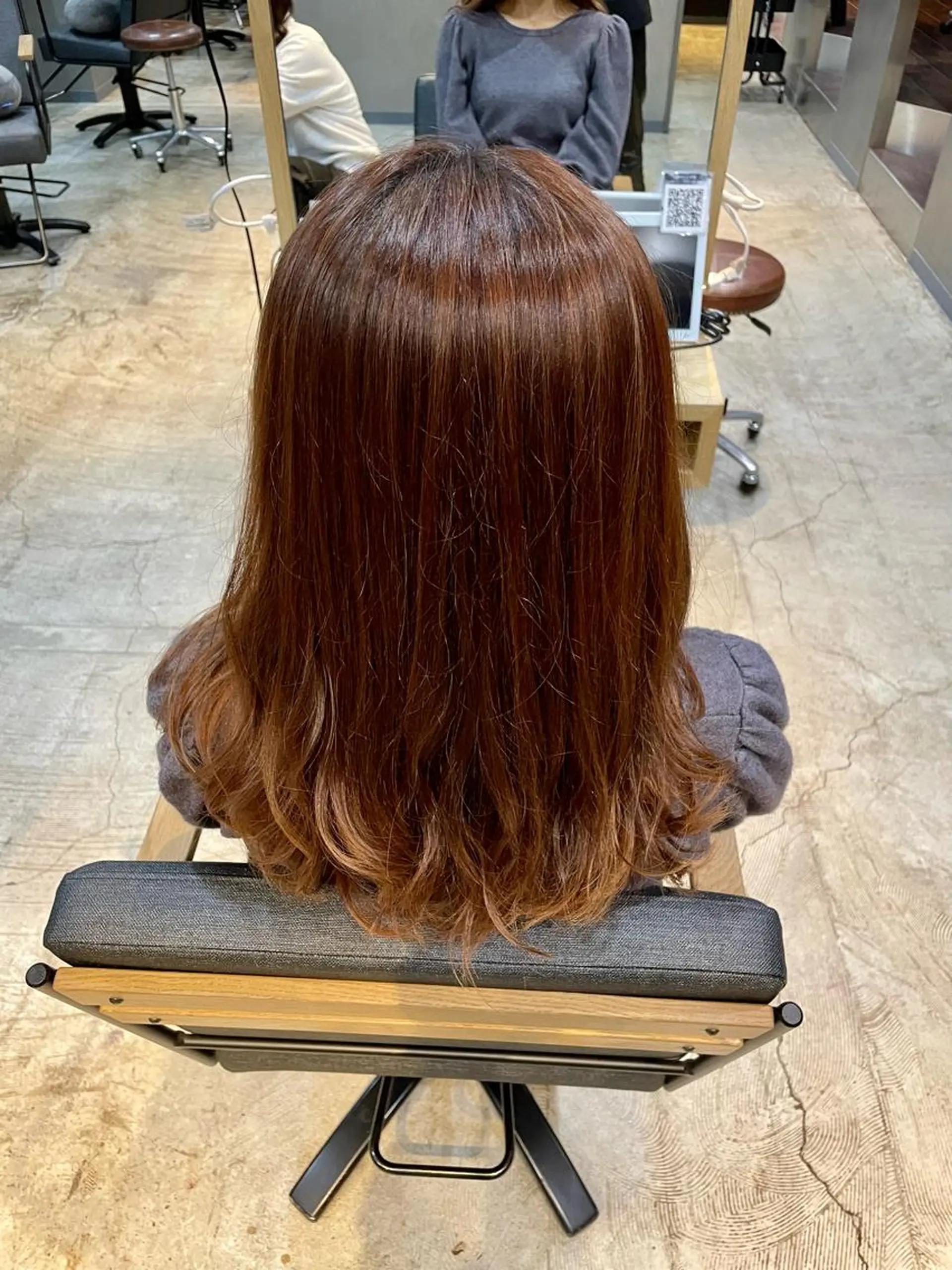 セミロング カラー 上村 颯のヘアスタイル