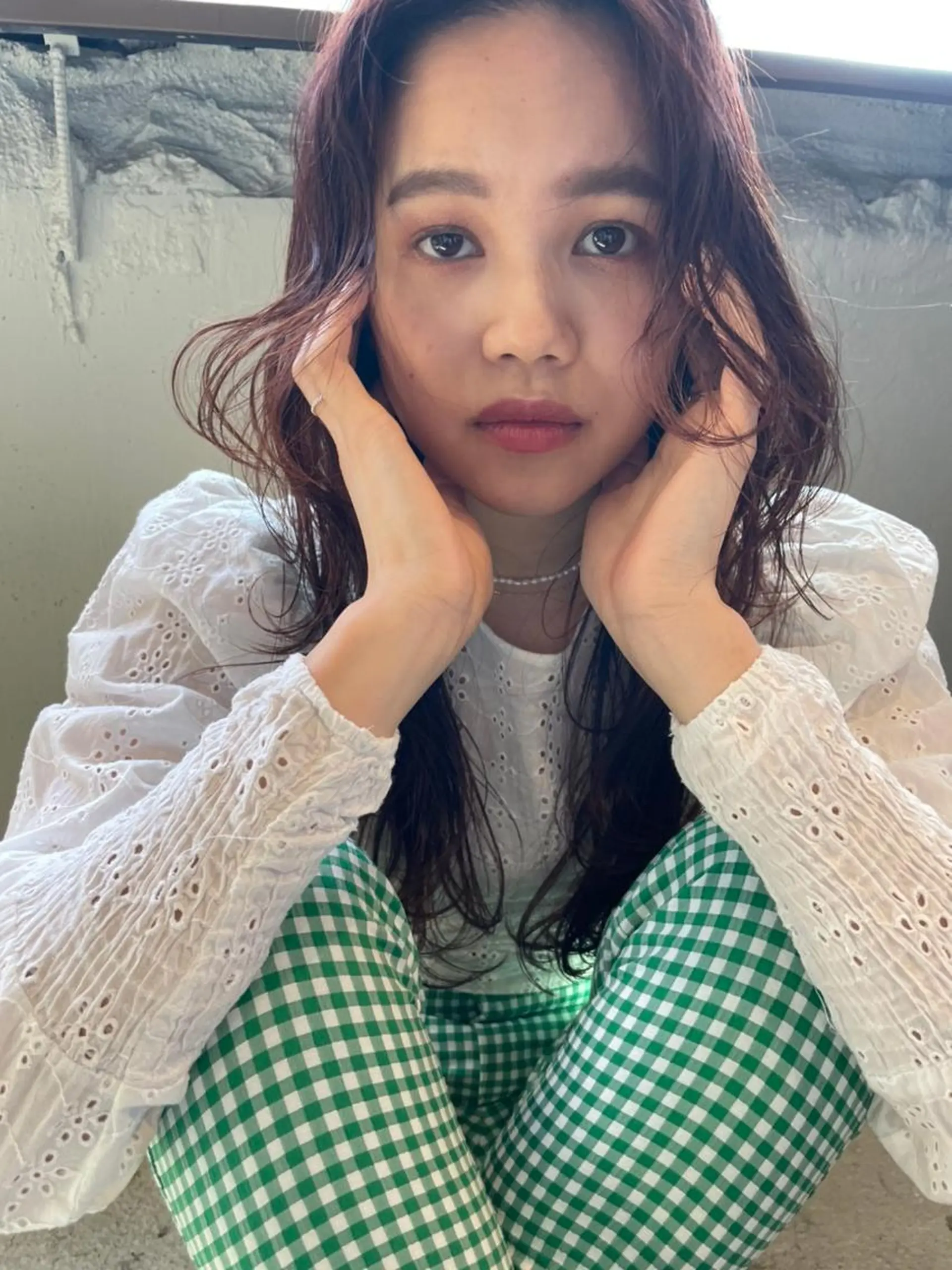 ミディアム カラー ヘアアレンジ ミディアムパーマ アクアカラー ダブルカラー グラデーションカラー ハイライトカラー 💝髪質改善💝_ chlom🌸春🌸のヘアスタイル