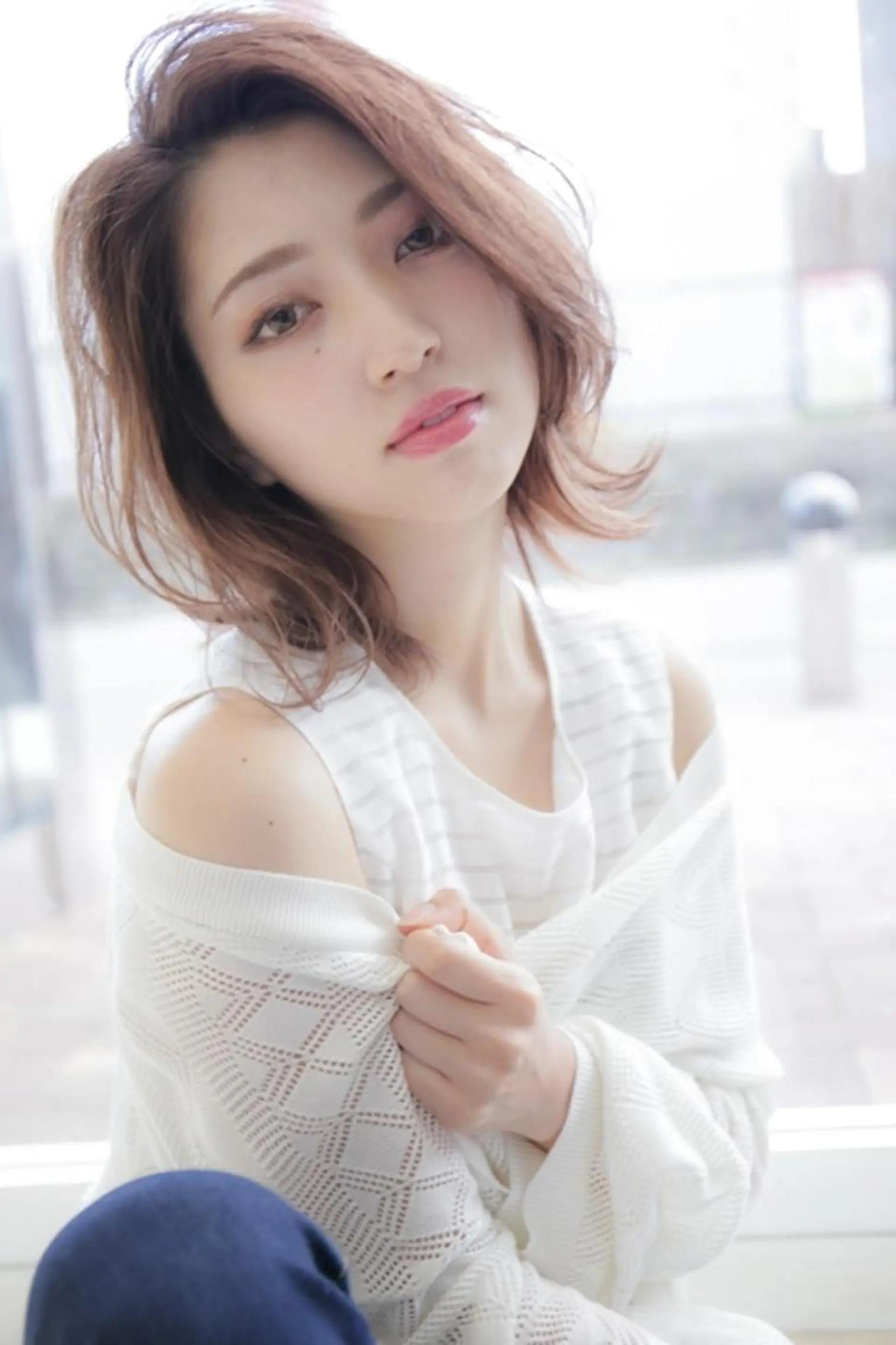 ミディアム カラー カット パーマ トリートメント LOAOL  mei所属・松浦 正春のヘアスタイル